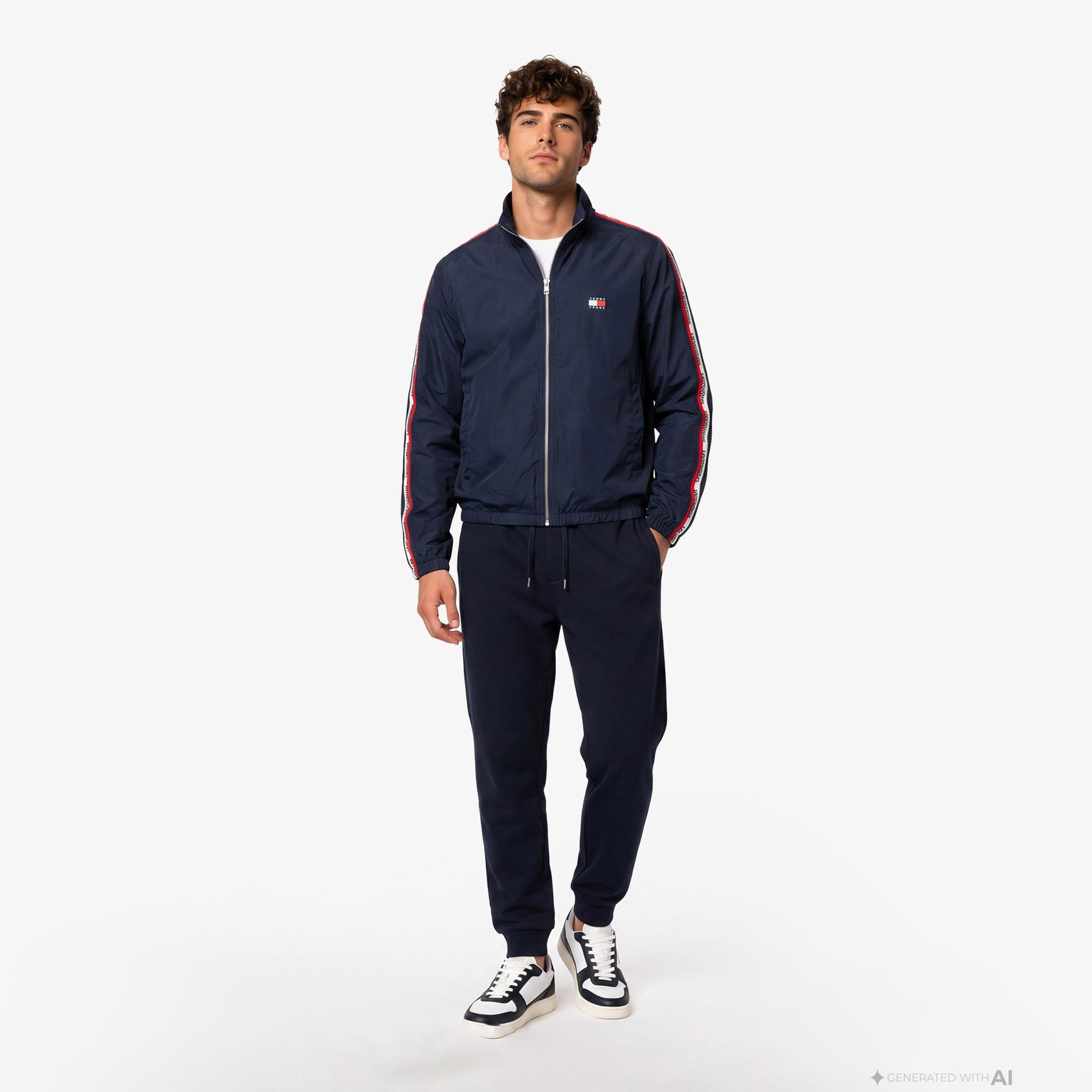 Tommy Hilfiger Tape Essential Erkek Lacivert Ceket