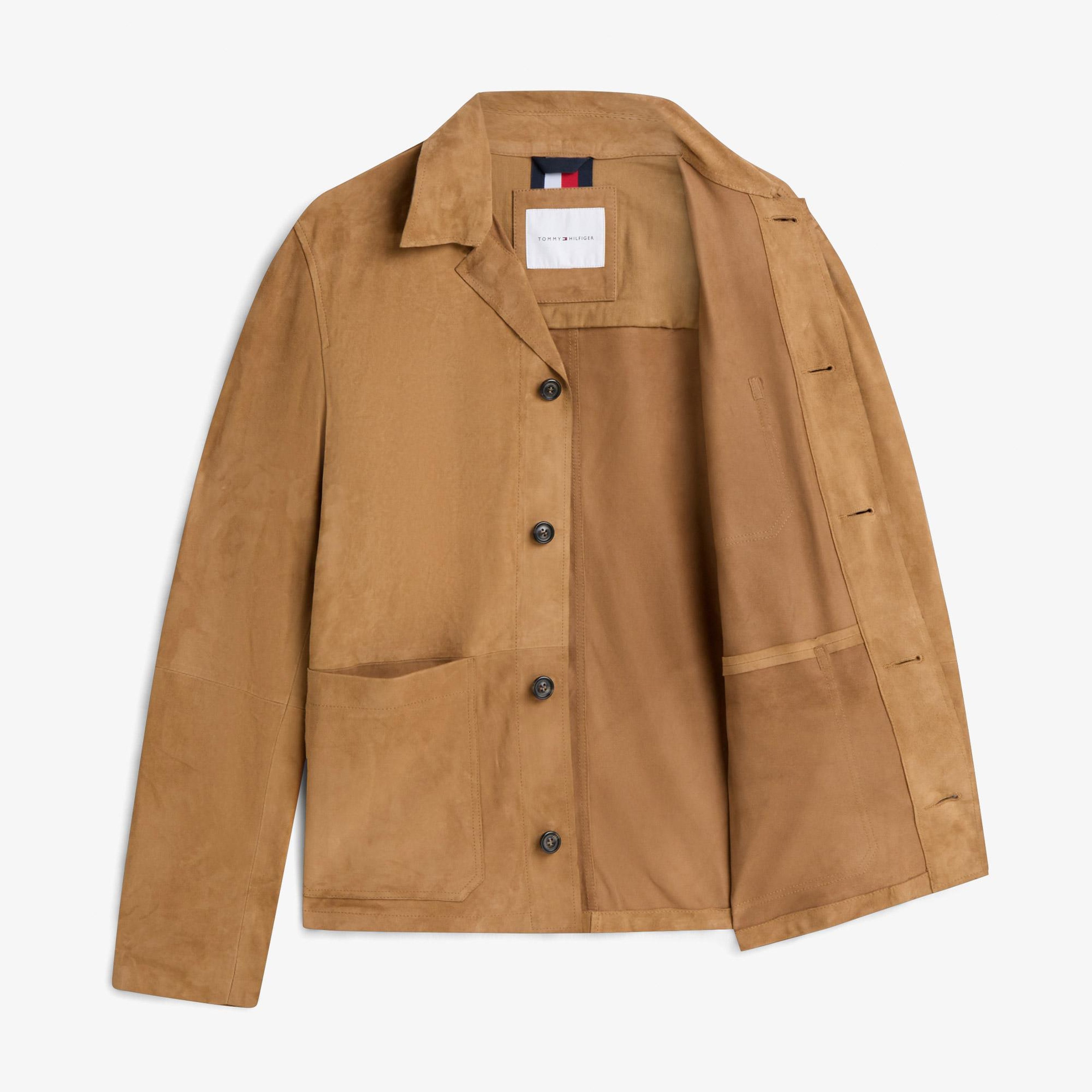 Tommy Hilfiger Suede Chore Erkek Kahverengi Ceket