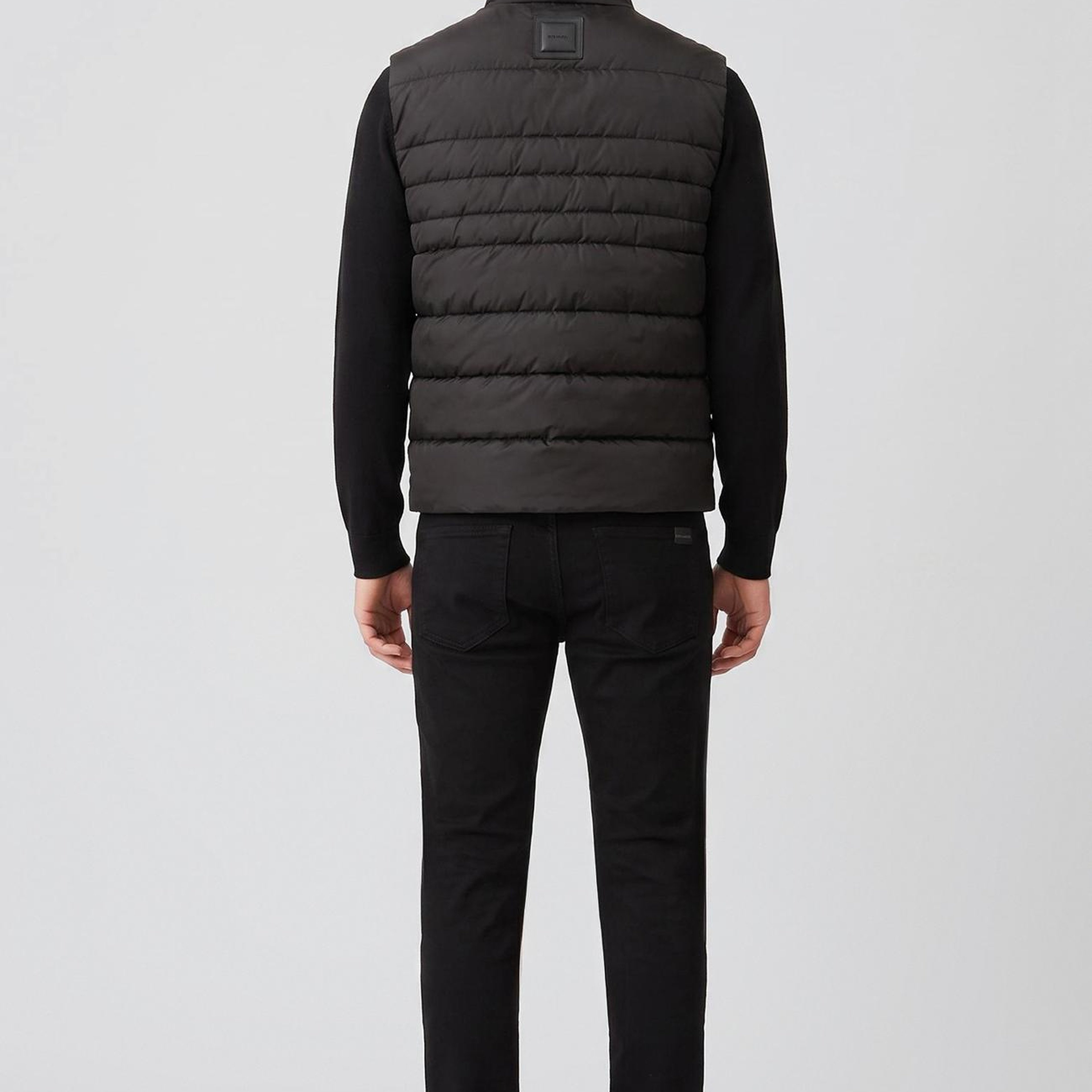 Network Erkek Siyah Dik Yaka Puffer Casual Yelek