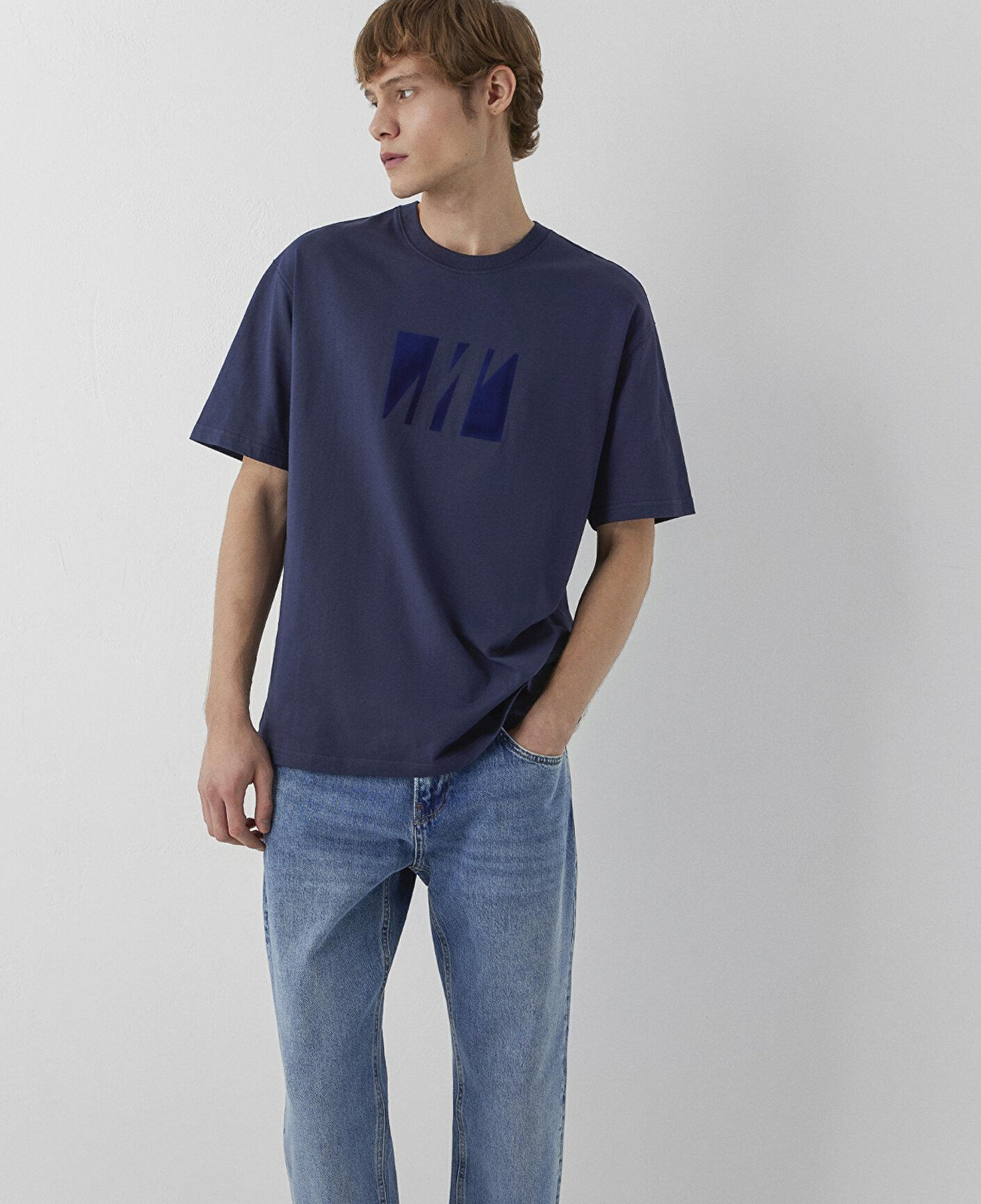 Mavi Mavi Pro Lacivert Tişört Loose Fit / Bol Rahat Kesim 0620057-82318