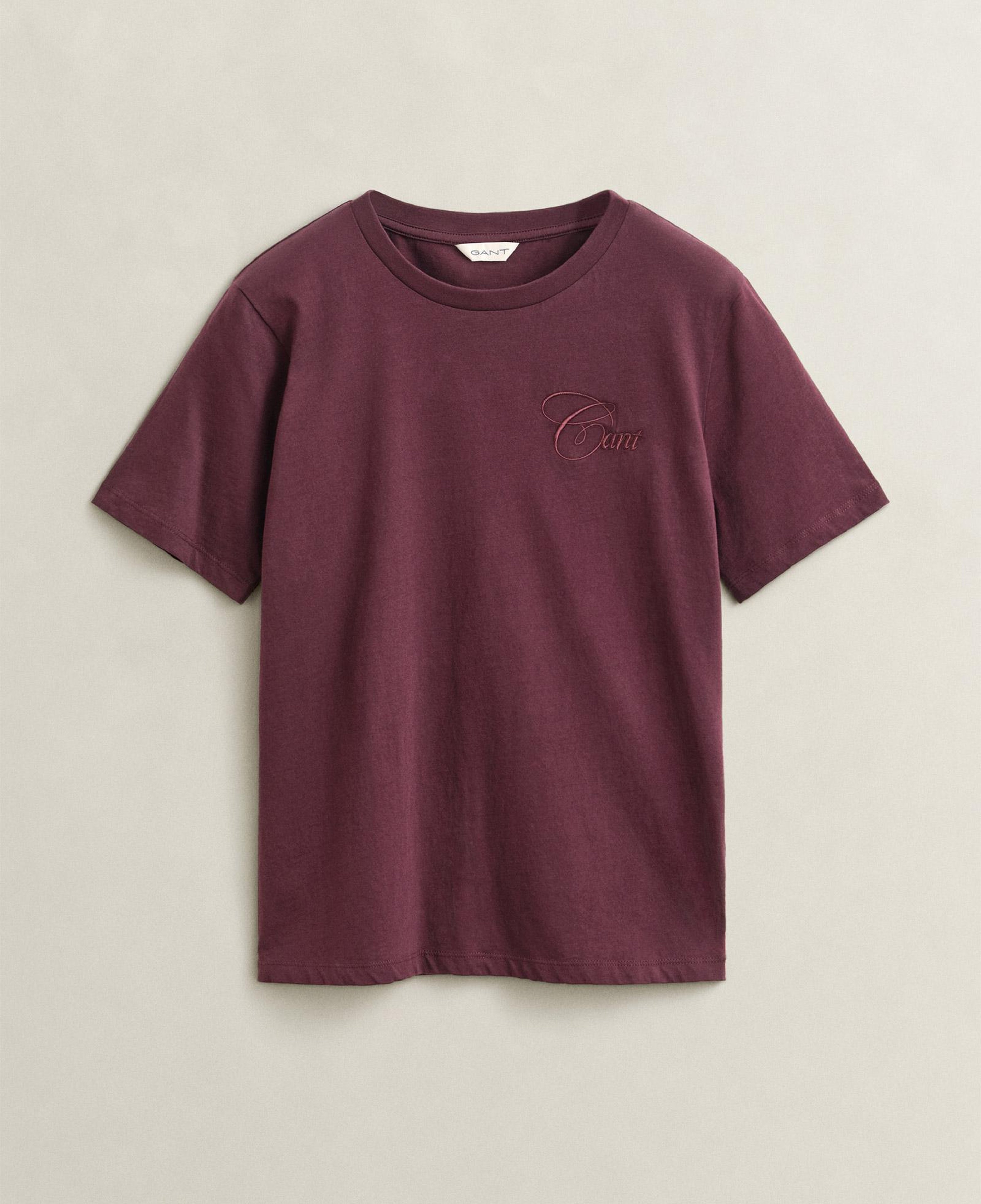 GANT Kadın Kırmızı Bisiklet Yaka T-Shirt