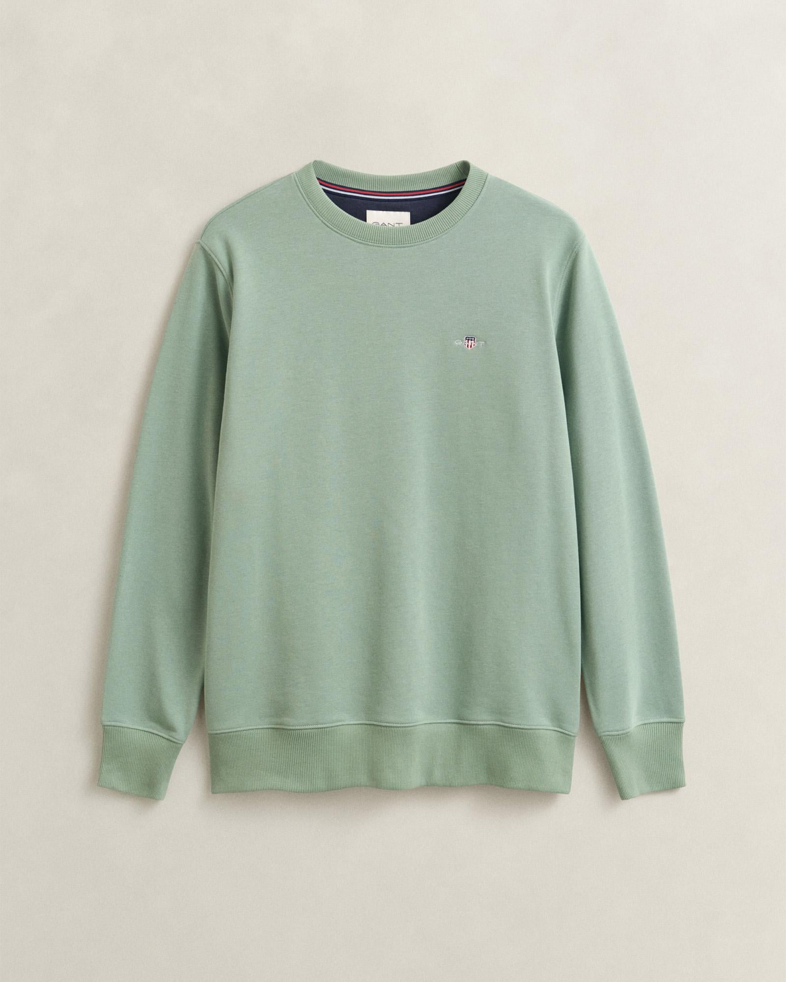 GANT Erkek Yeşil Regular Fit Sweatshirt