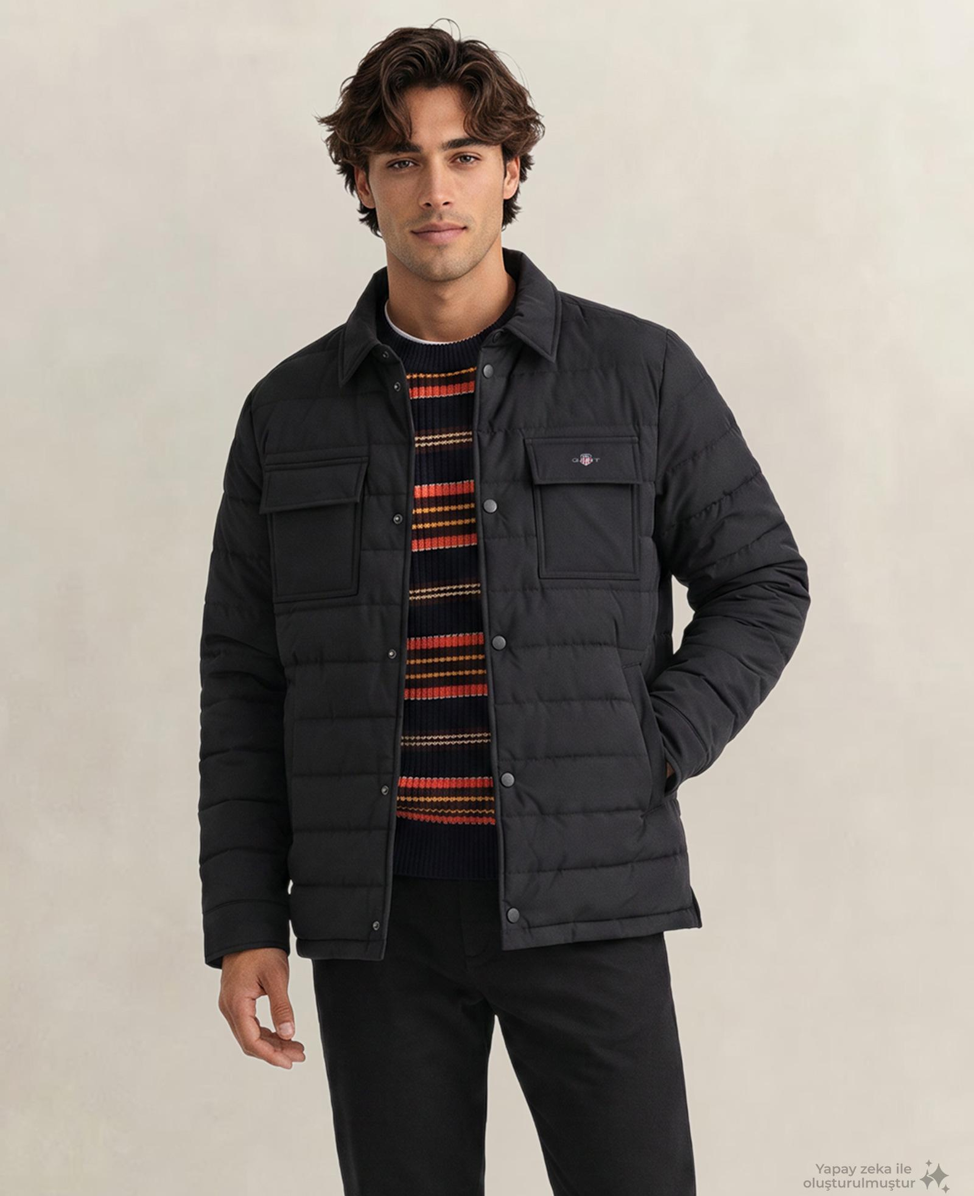 GANT Erkek Siyah Standard Fit Ceket