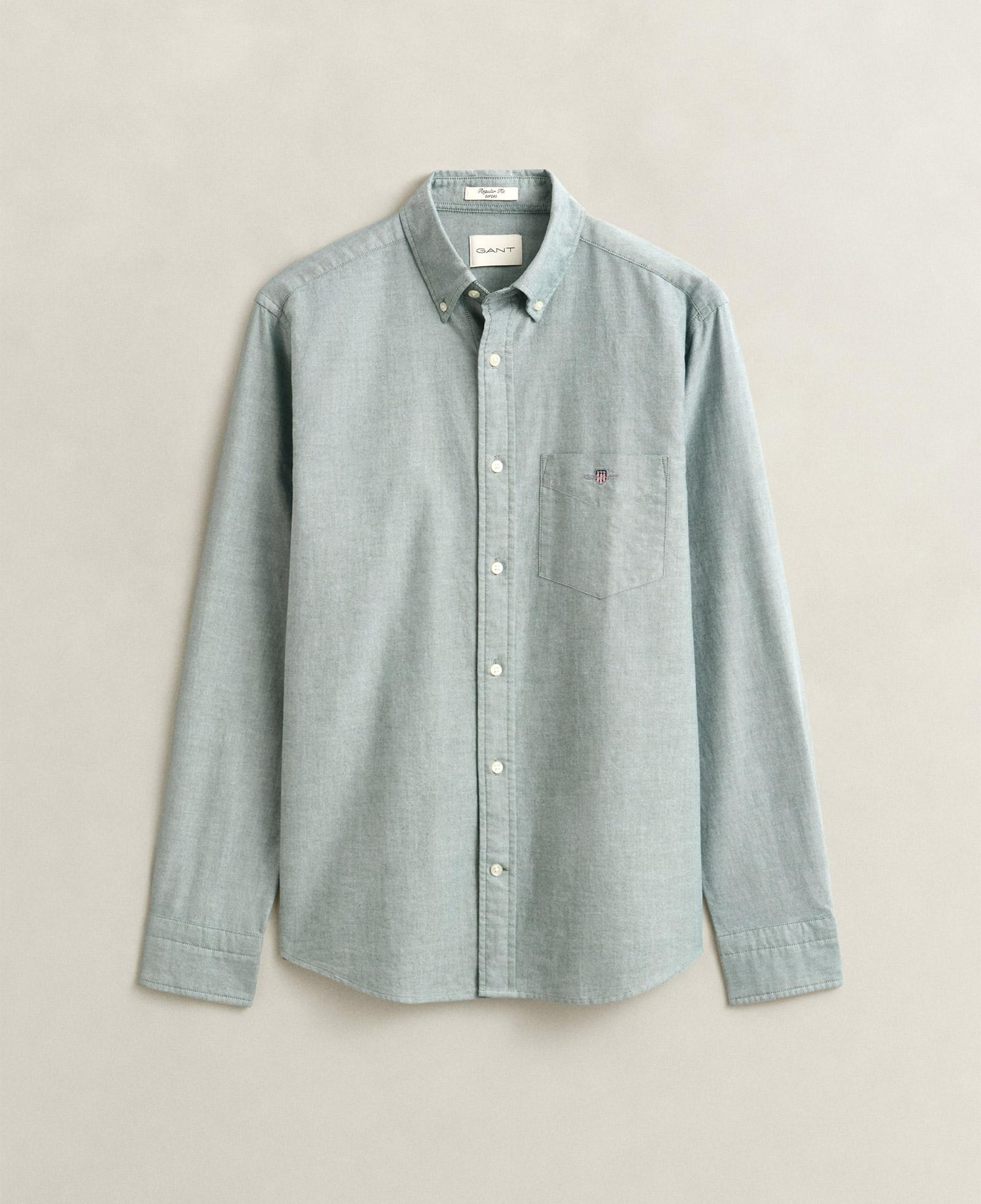 GANT Erkek Yeşil Regular Fit Oxford Gömlek