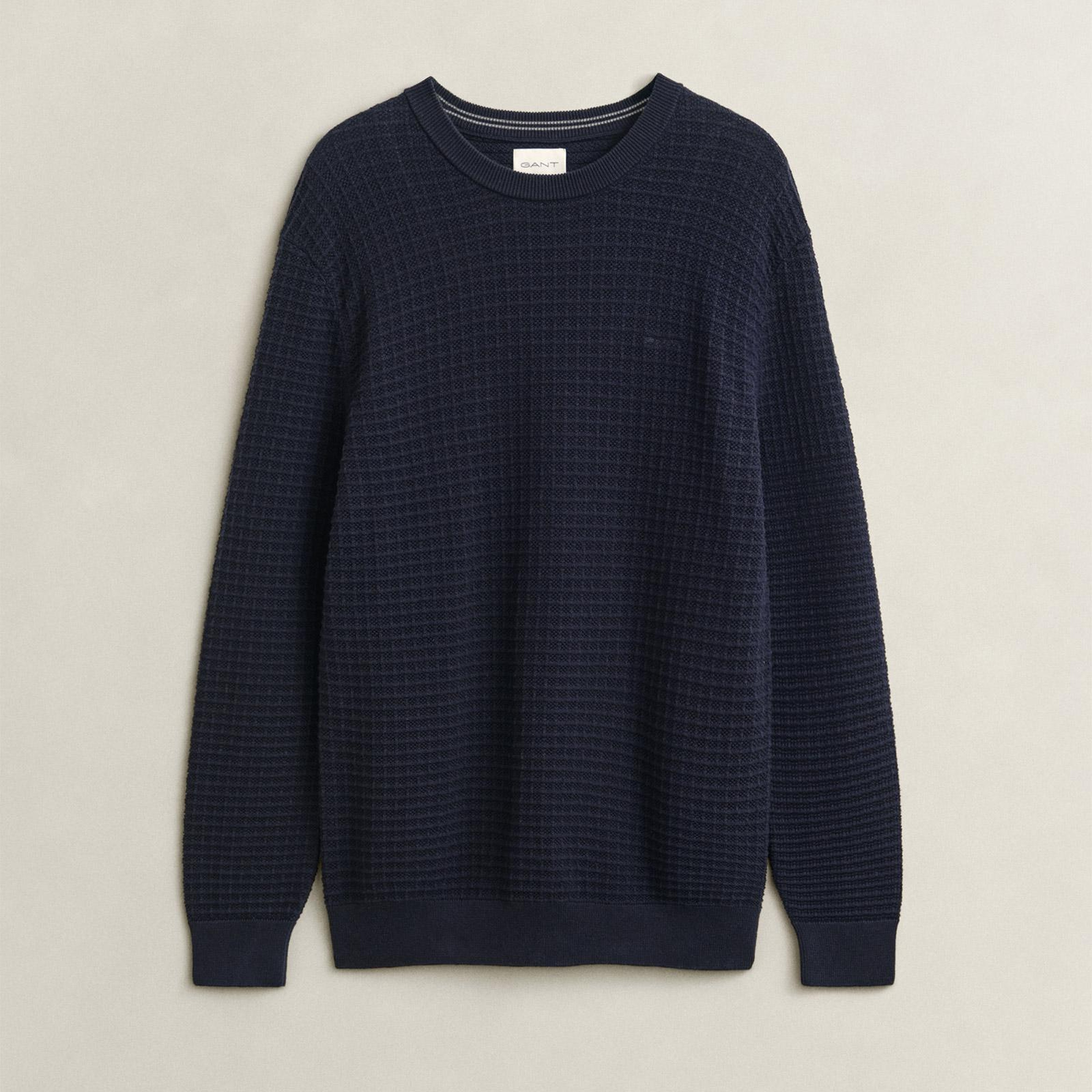 GANT Erkek Lacivert Regular Fit Kazak