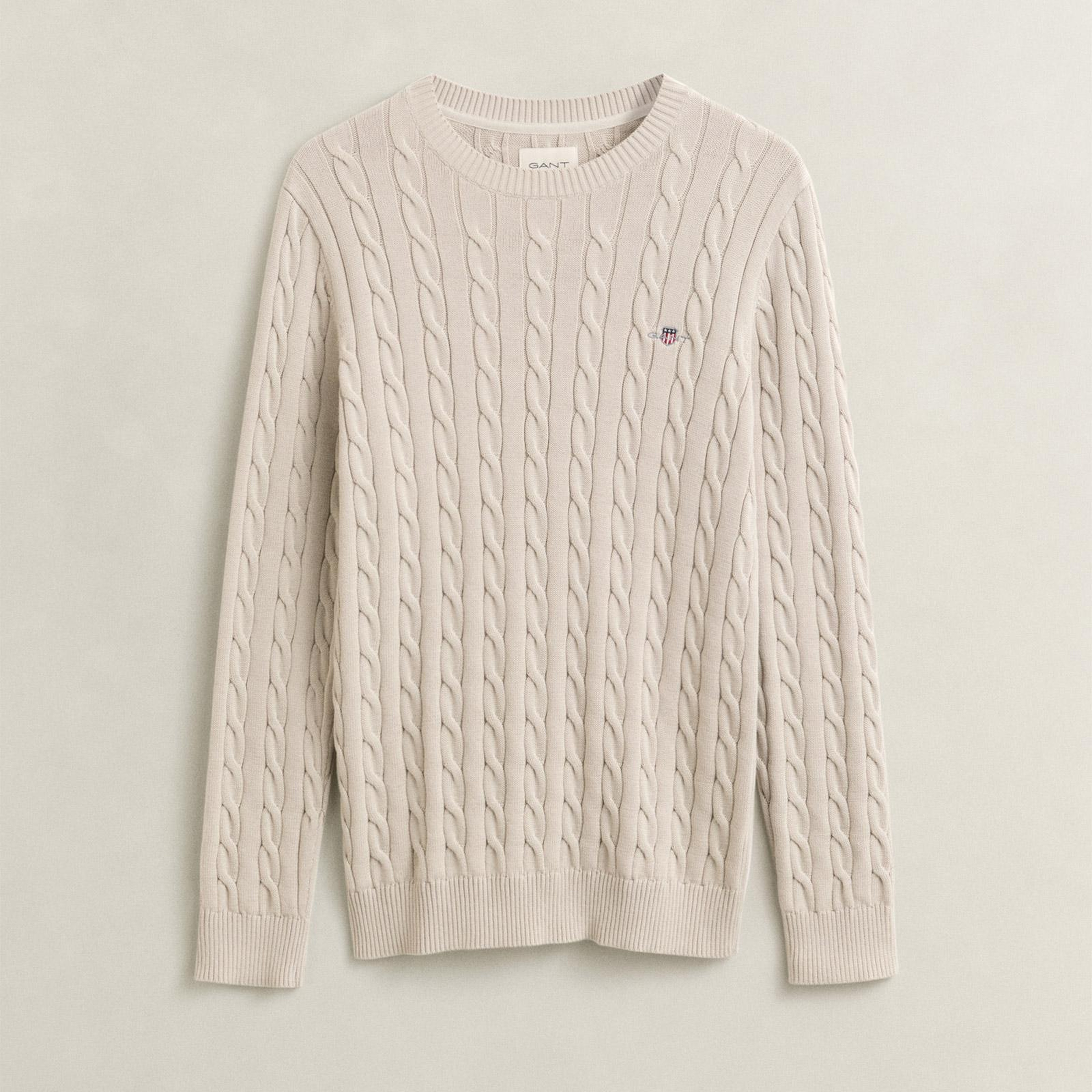 GANT Erkek Bej Regular Fit Kazak