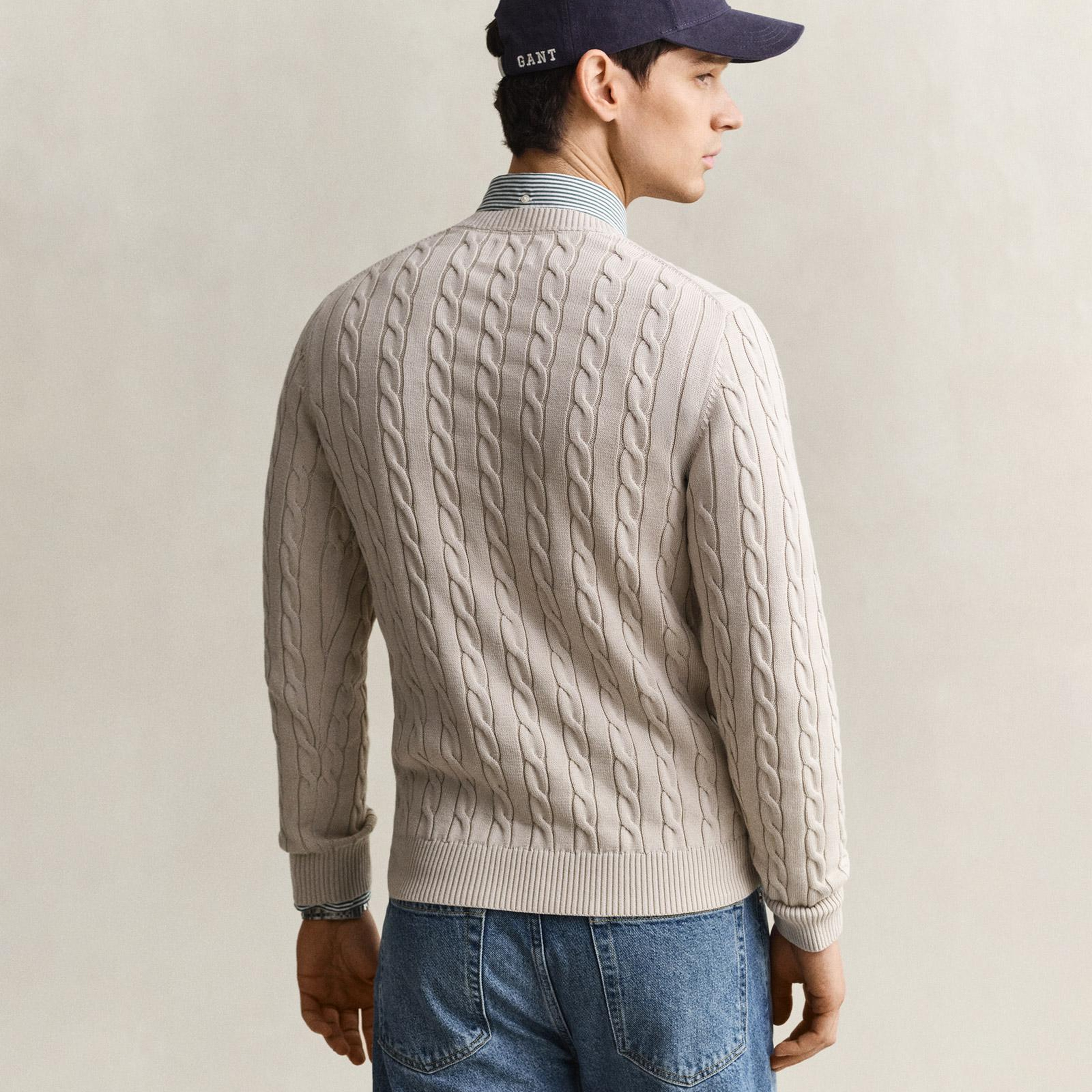 GANT Erkek Bej Regular Fit Kazak