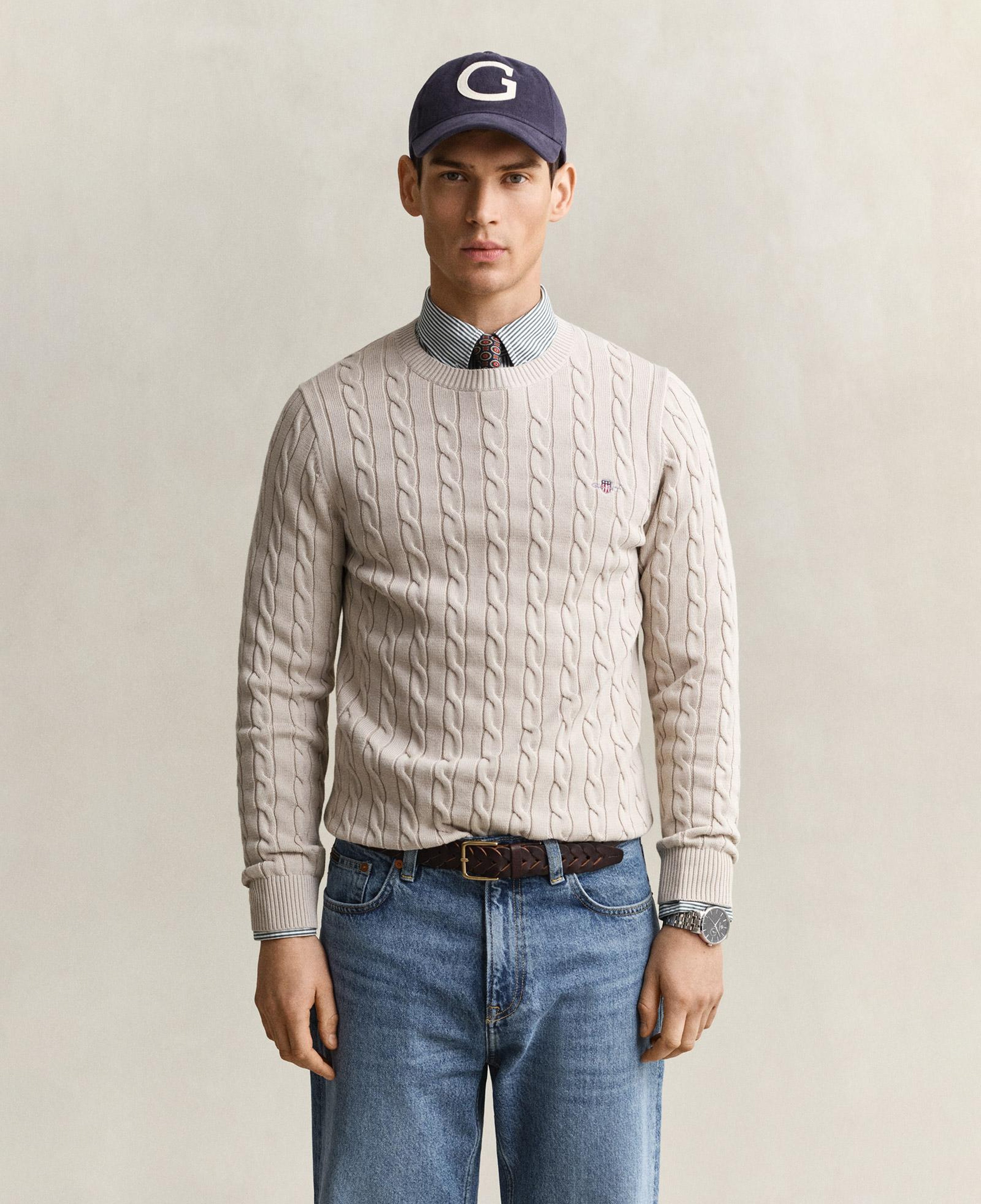 GANT Erkek Bej Regular Fit Kazak