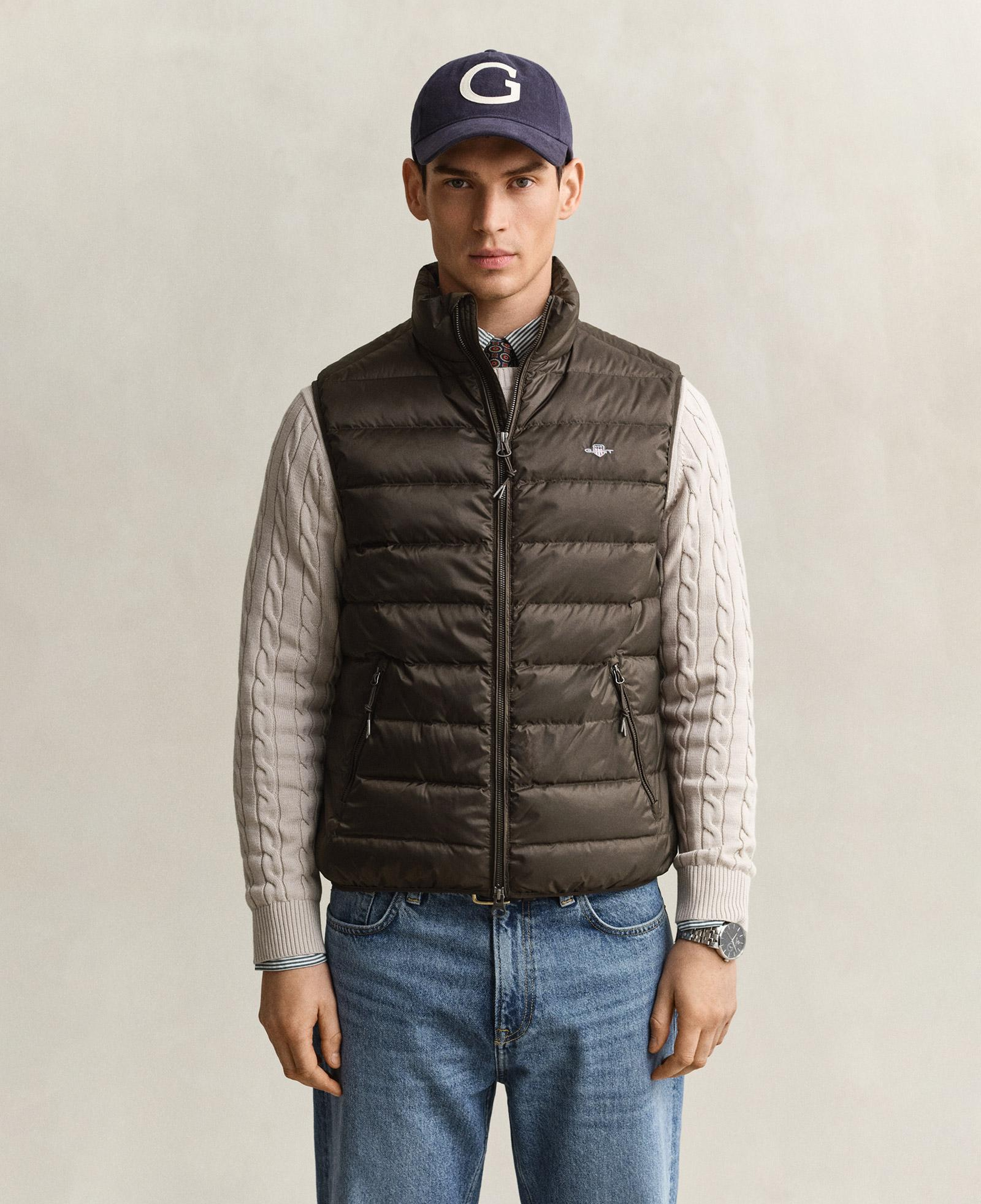 GANT Erkek Kahverengi Regular Fit Yelek