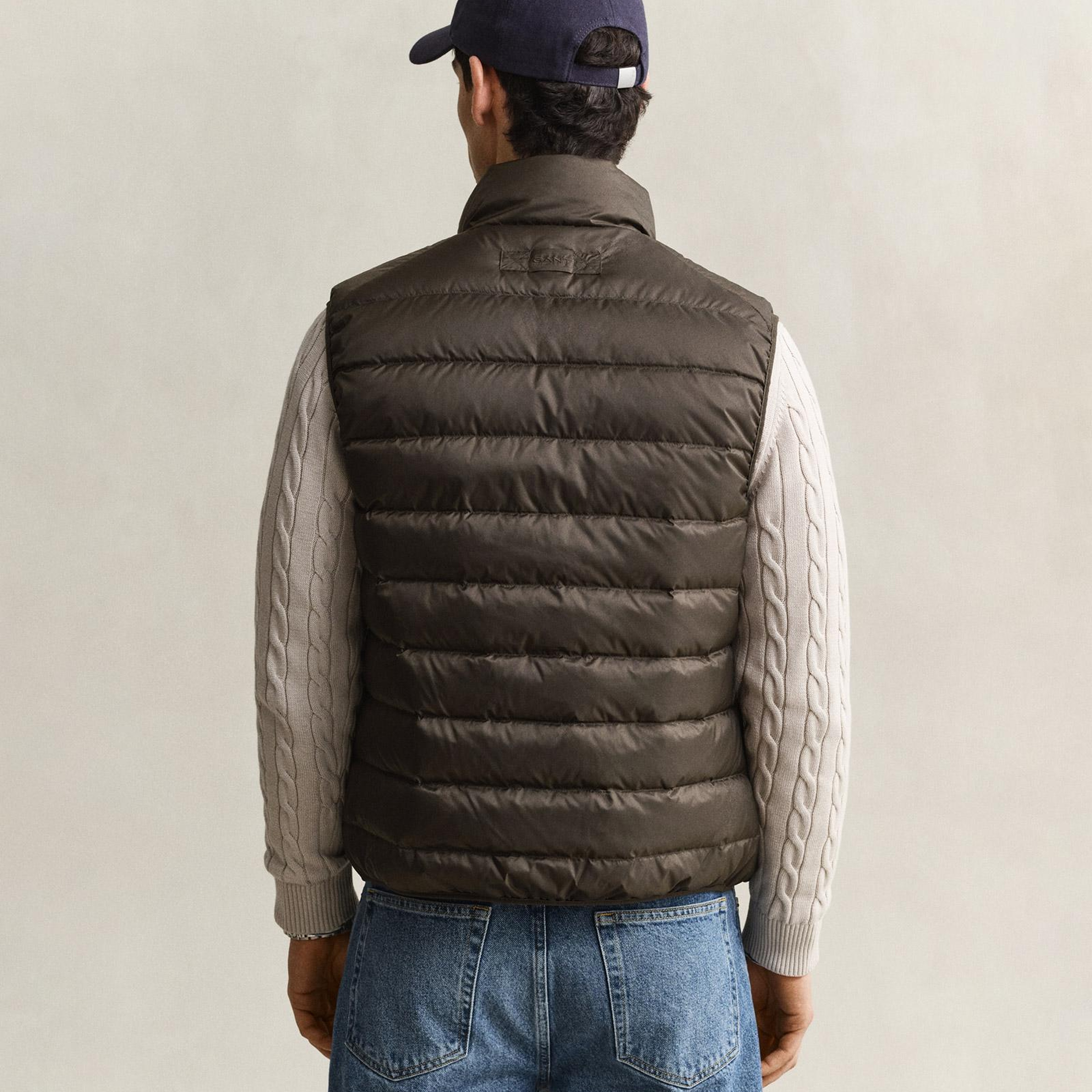 GANT Erkek Kahverengi Regular Fit Yelek
