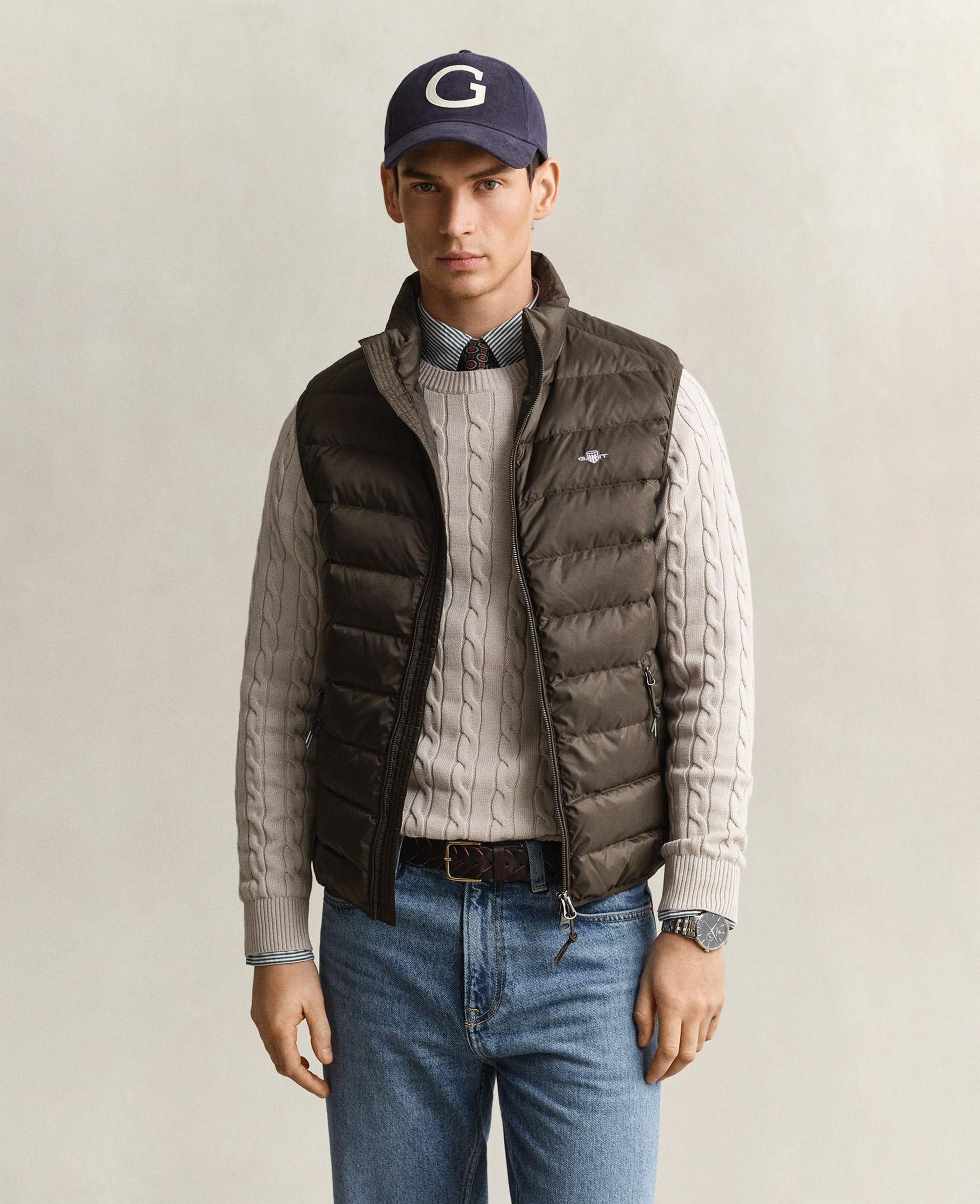 GANT Erkek Kahverengi Regular Fit Yelek