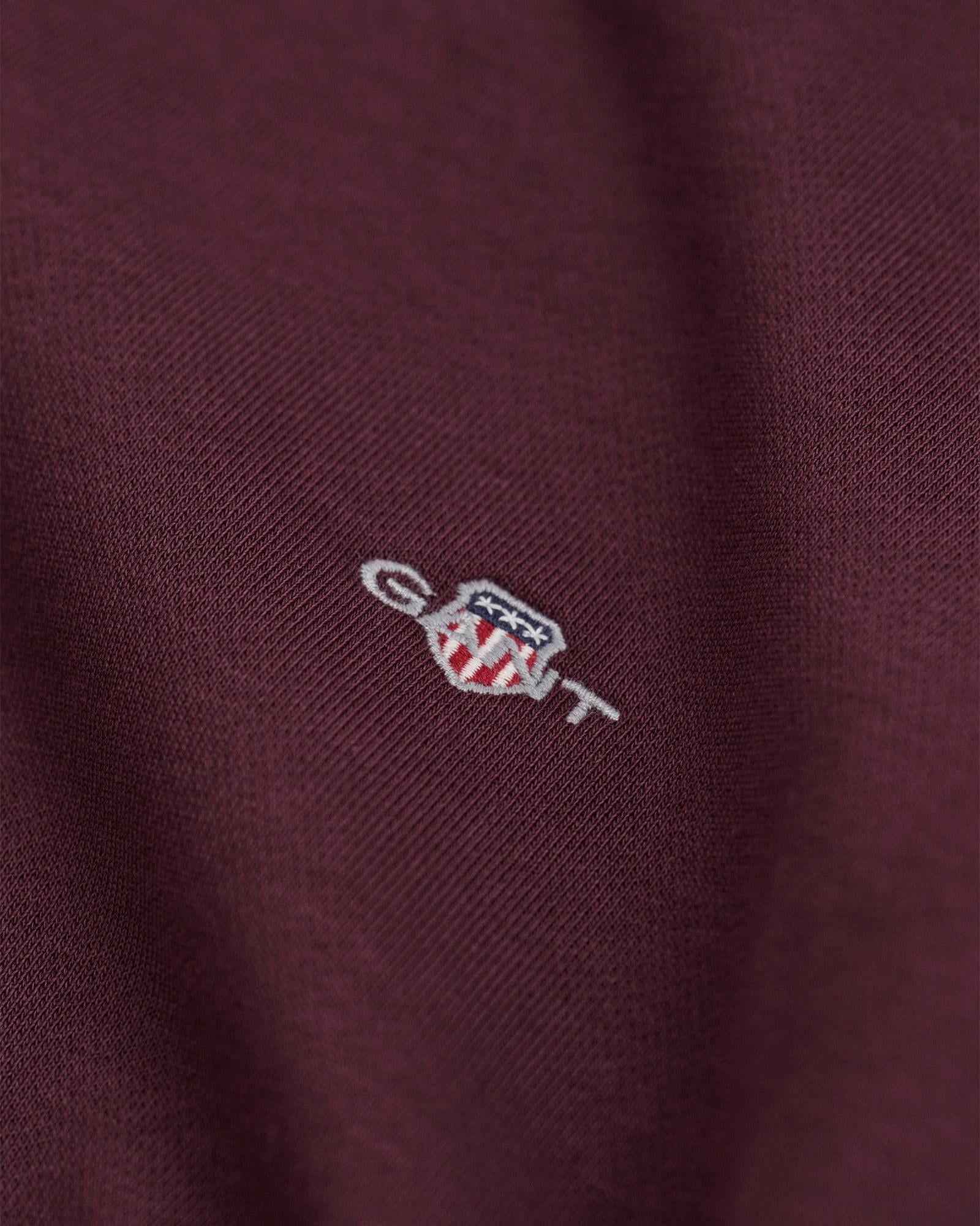 GANT Kadın Bordo Relaxed Fit Sweatshirt