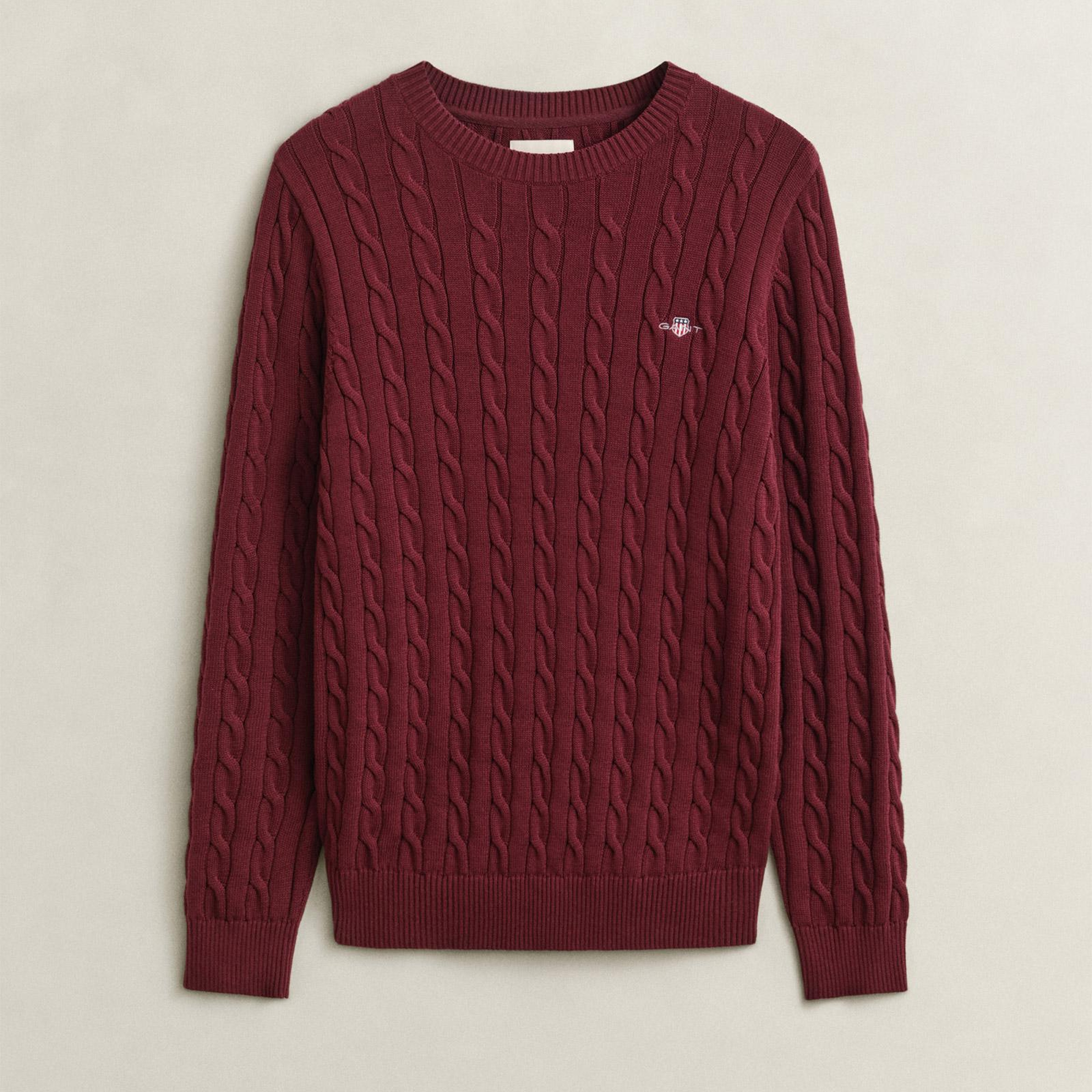 GANT Erkek Bordo Regular Fit Kazak