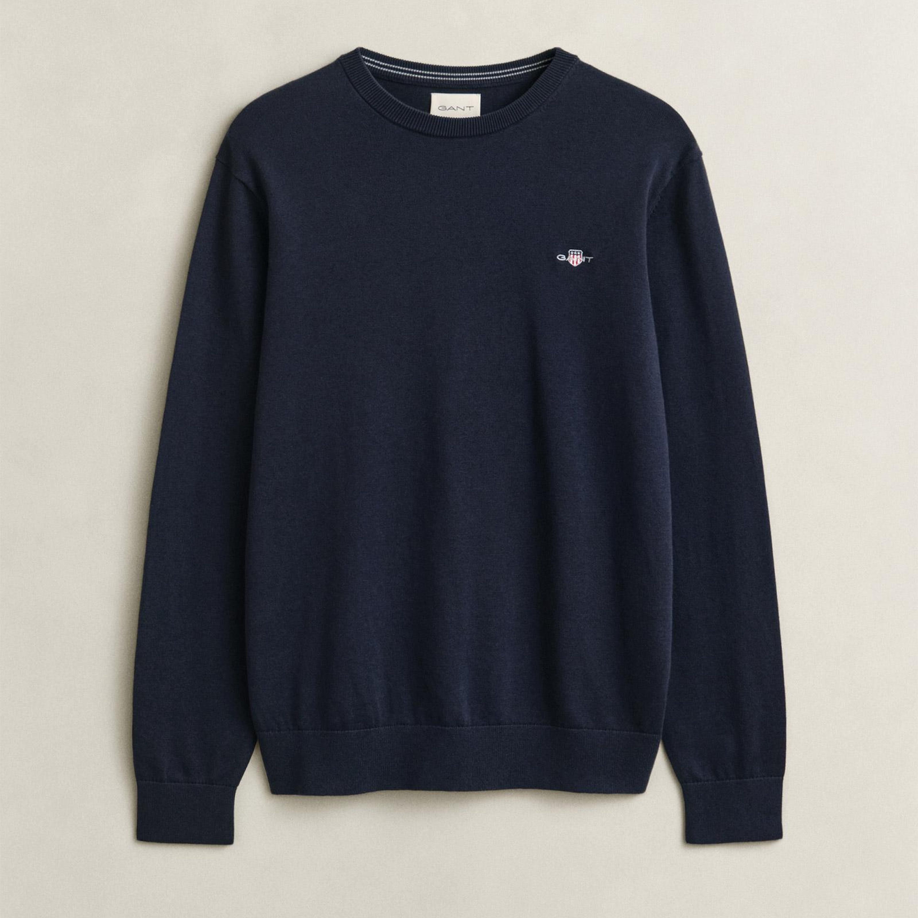 GANT Erkek Lacivert Regular Fit Kazak