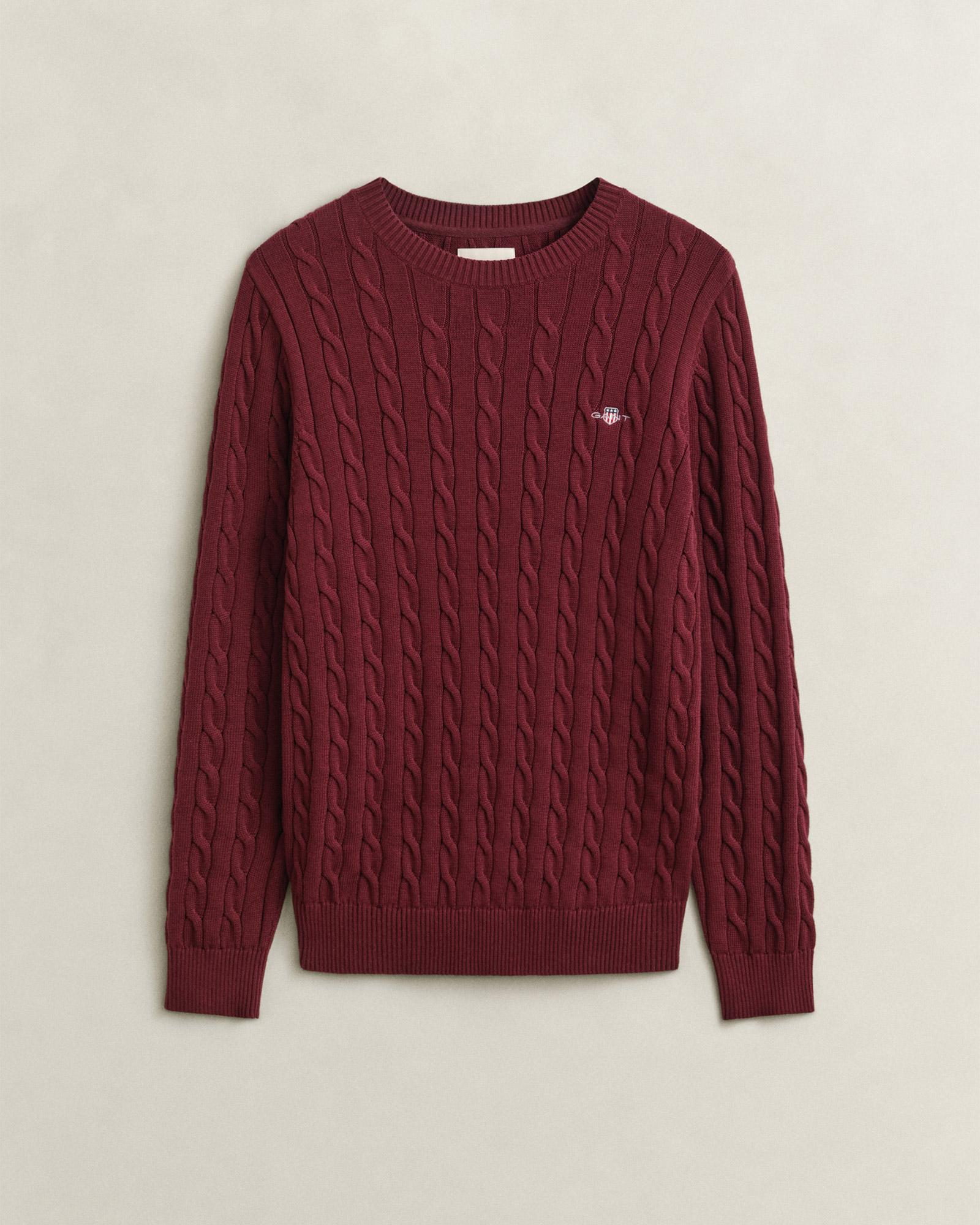 GANT Erkek Kırmızı Regular Fit Kazak