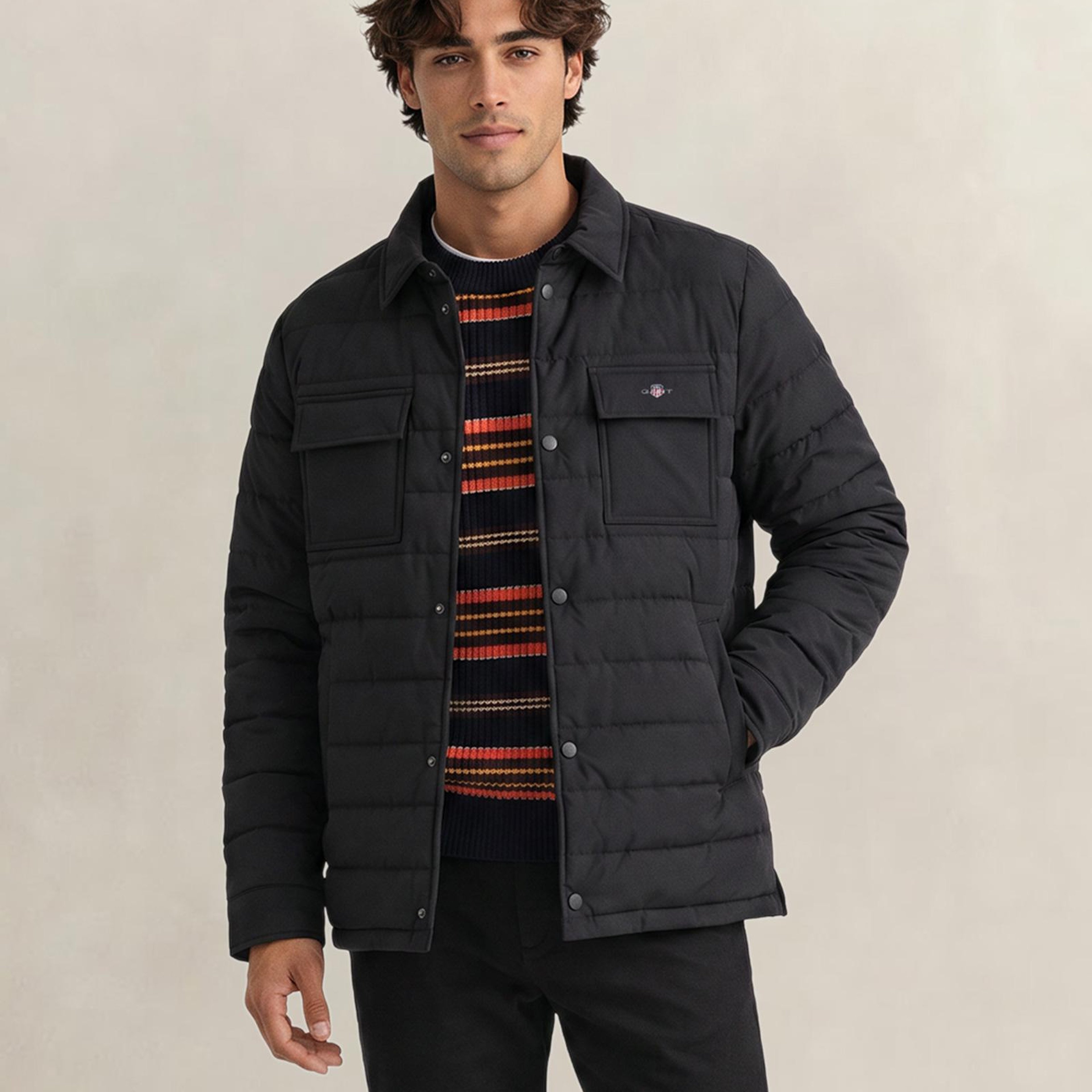 GANT Erkek Siyah Standard Fit Ceket