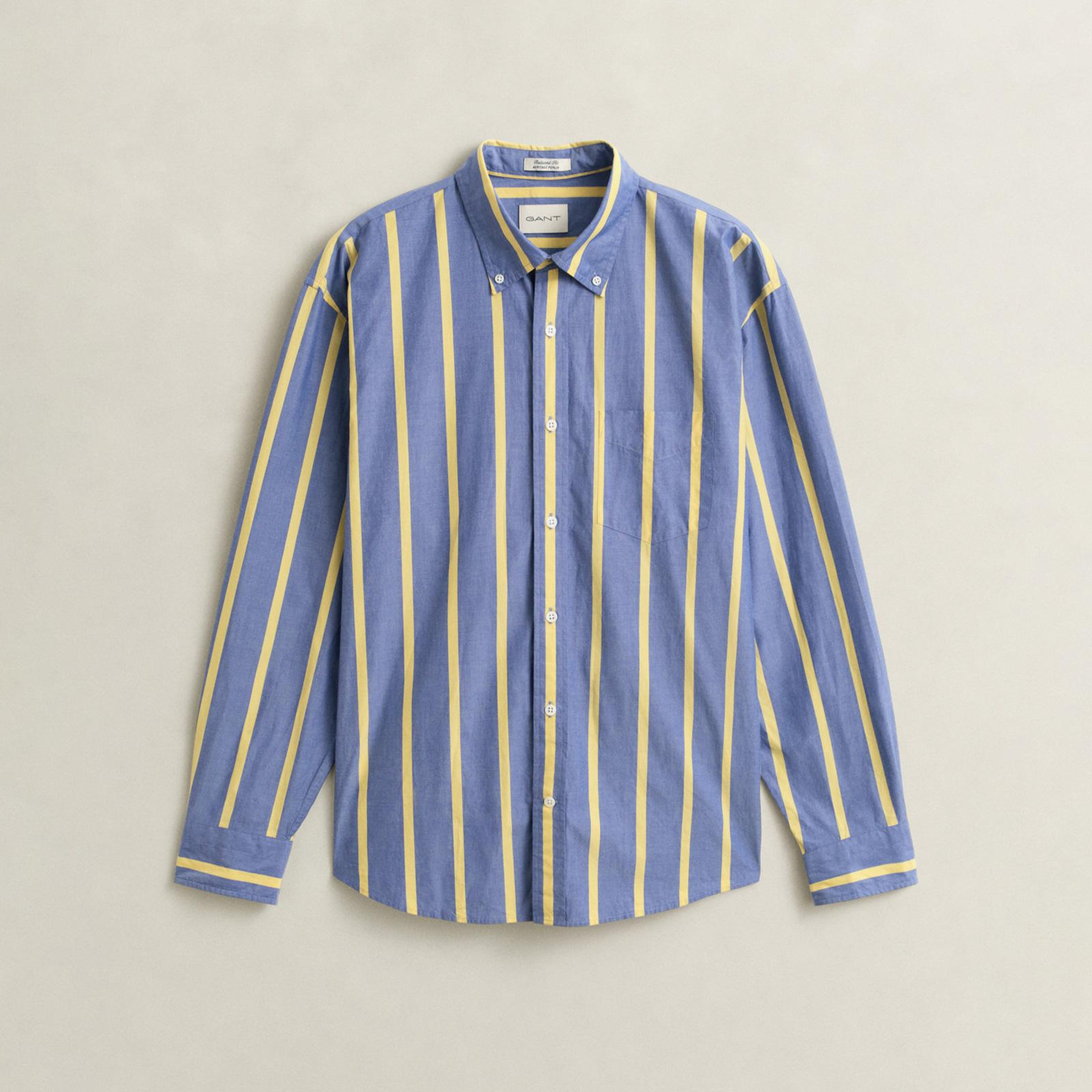 GANT Erkek Mavi Relaxed Fit Gömlek