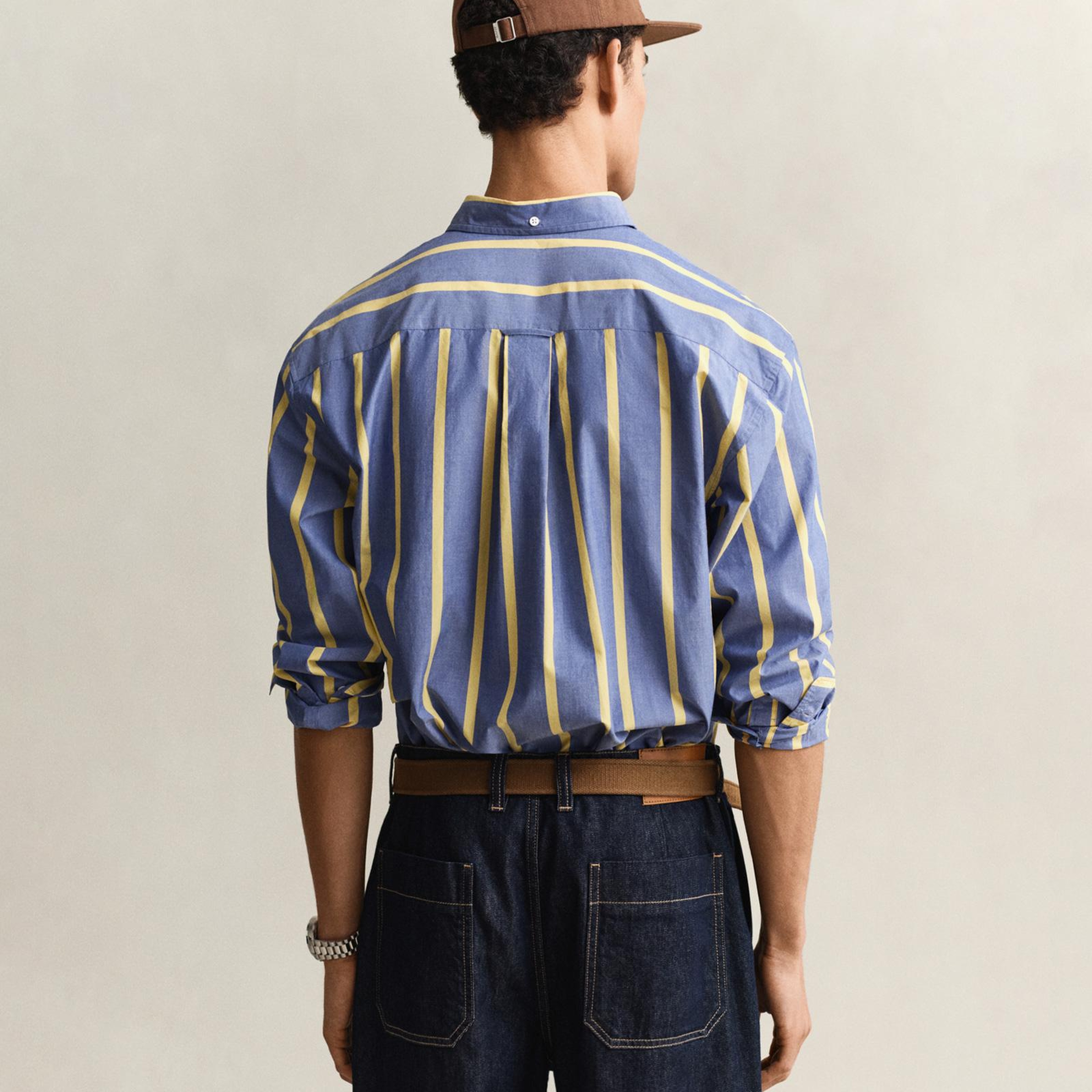 GANT Erkek Mavi Relaxed Fit Gömlek