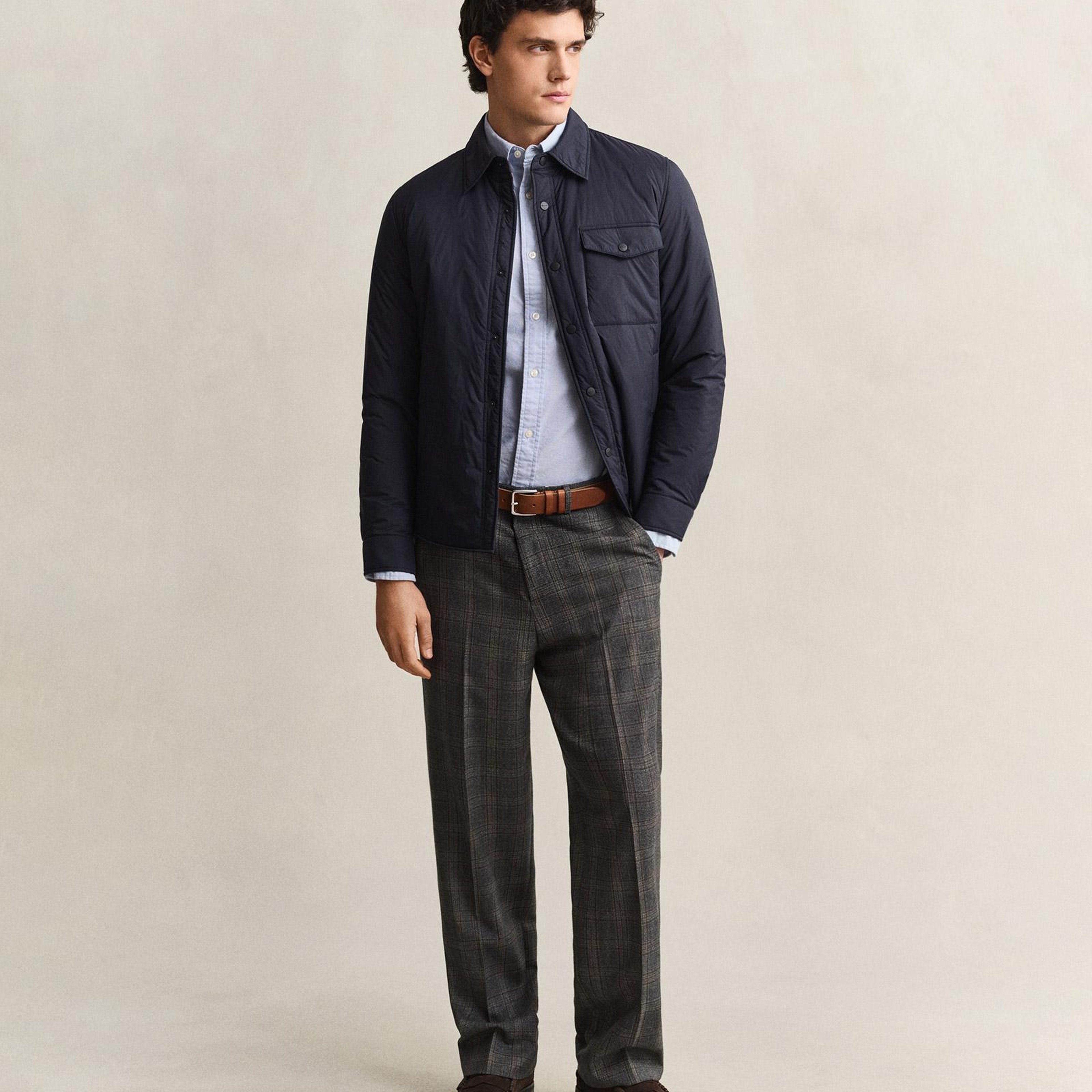 GANT Erkek Lacivert Regular Fit Gömlek