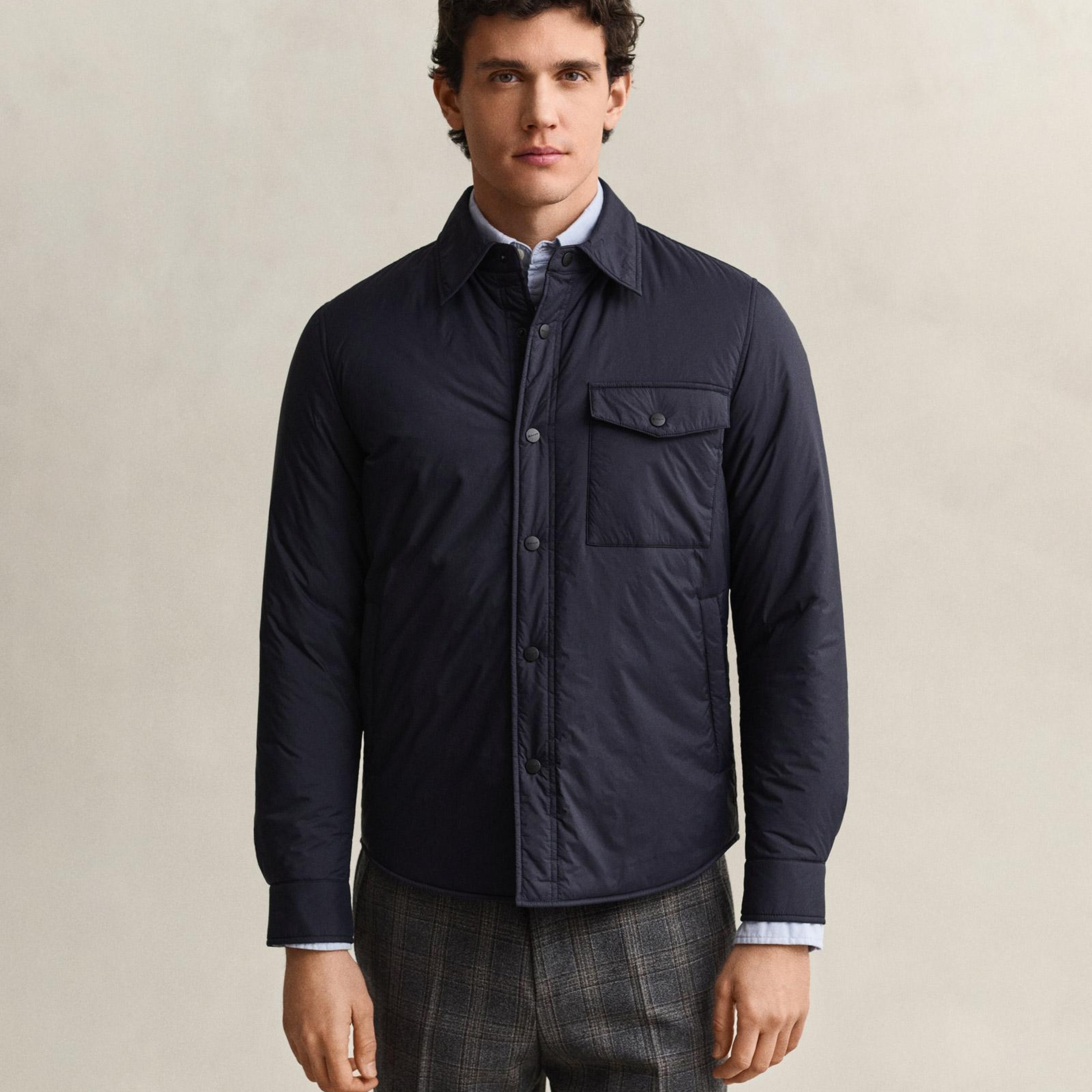 GANT Erkek Lacivert Regular Fit Gömlek