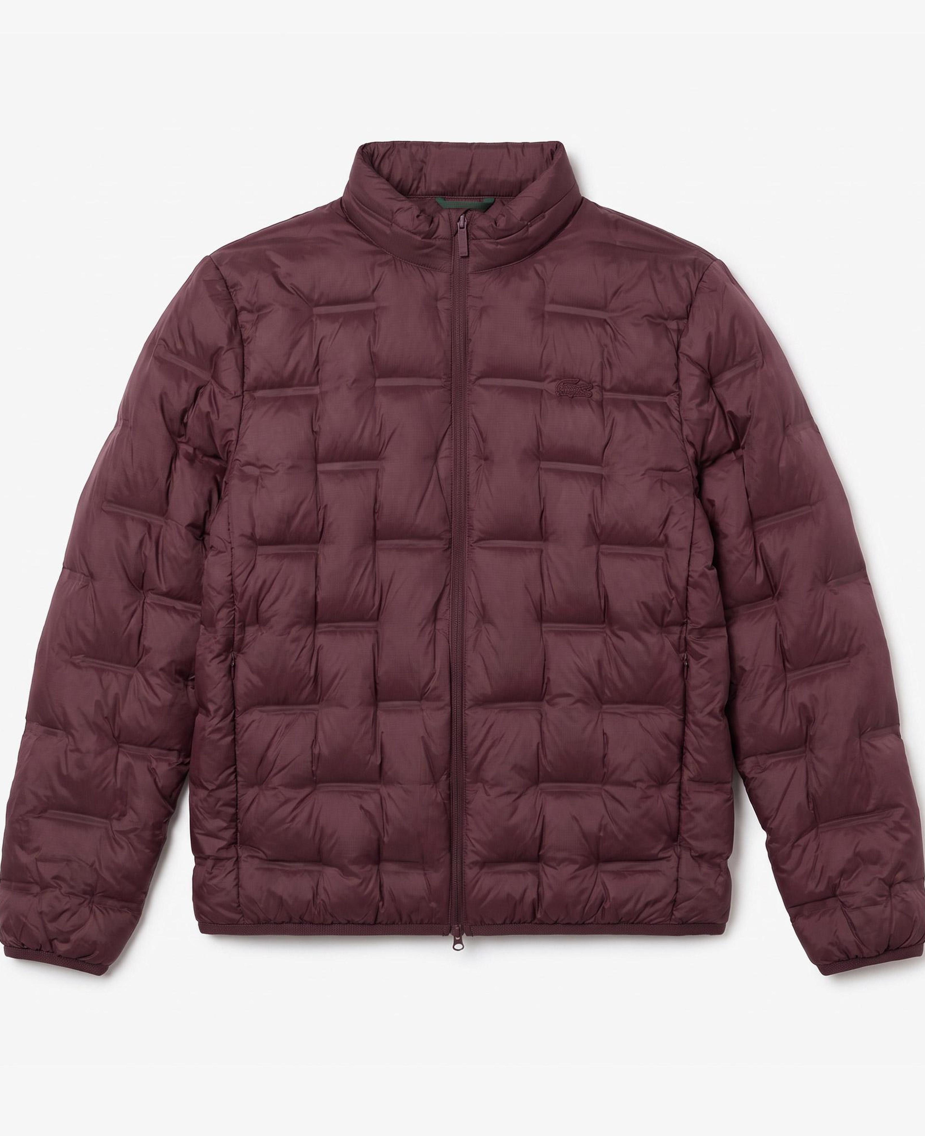 Erkek Regular Fit Dik Yaka Kapitone Bordo Mont