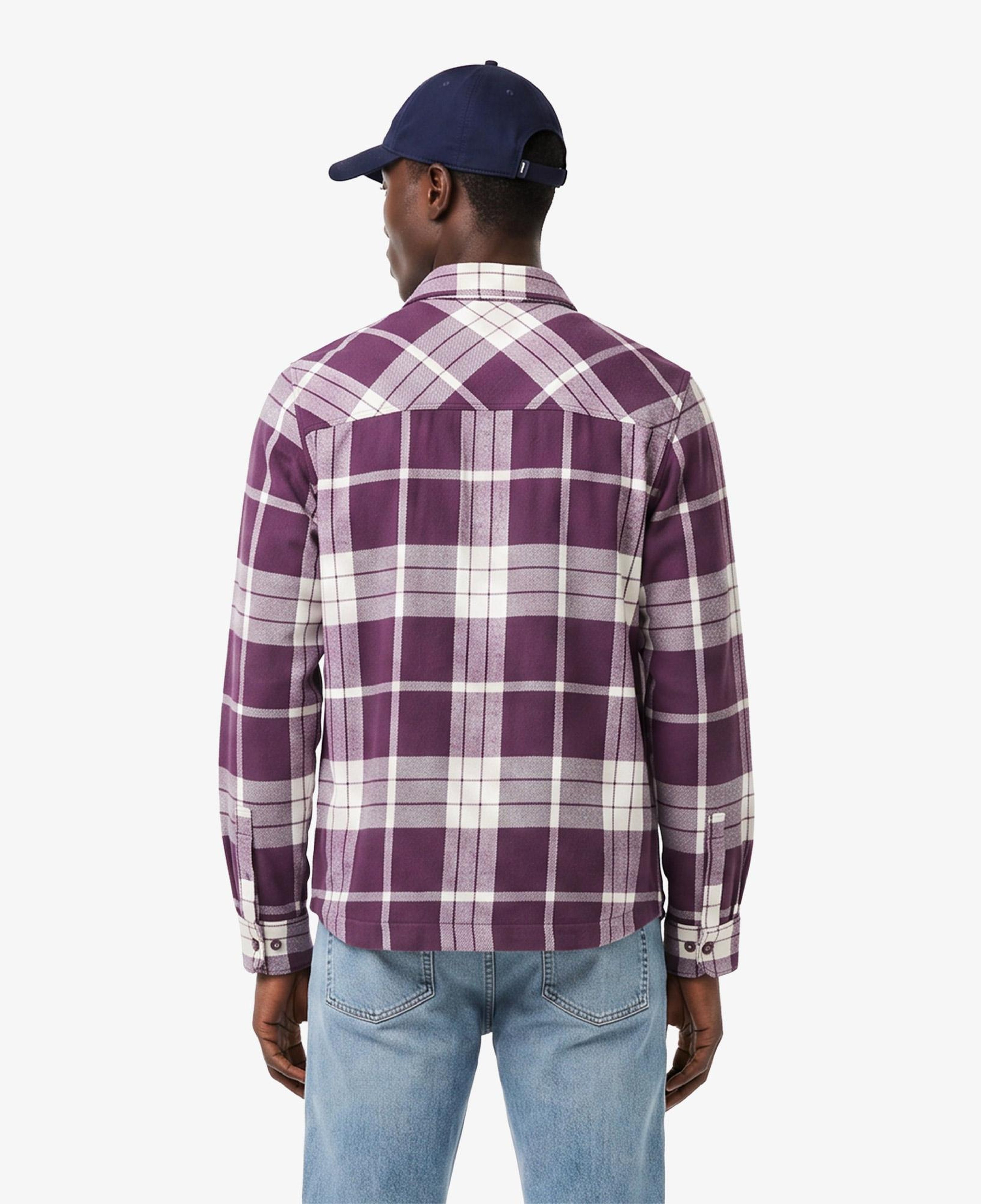 Erkek Regular Fit Ekose Bordo Gömlek