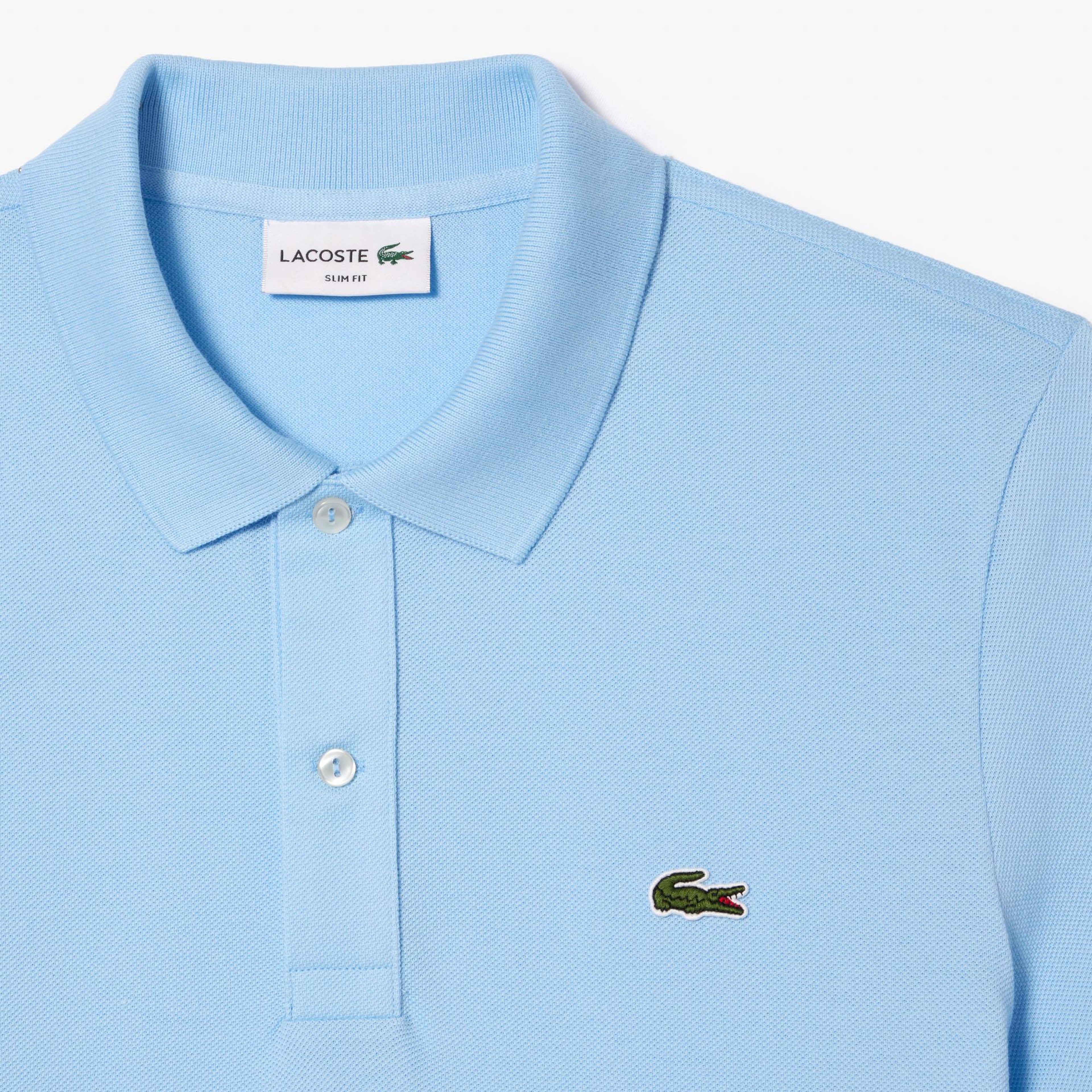 L.12.12 Erkek Slim Fit Mavi Polo