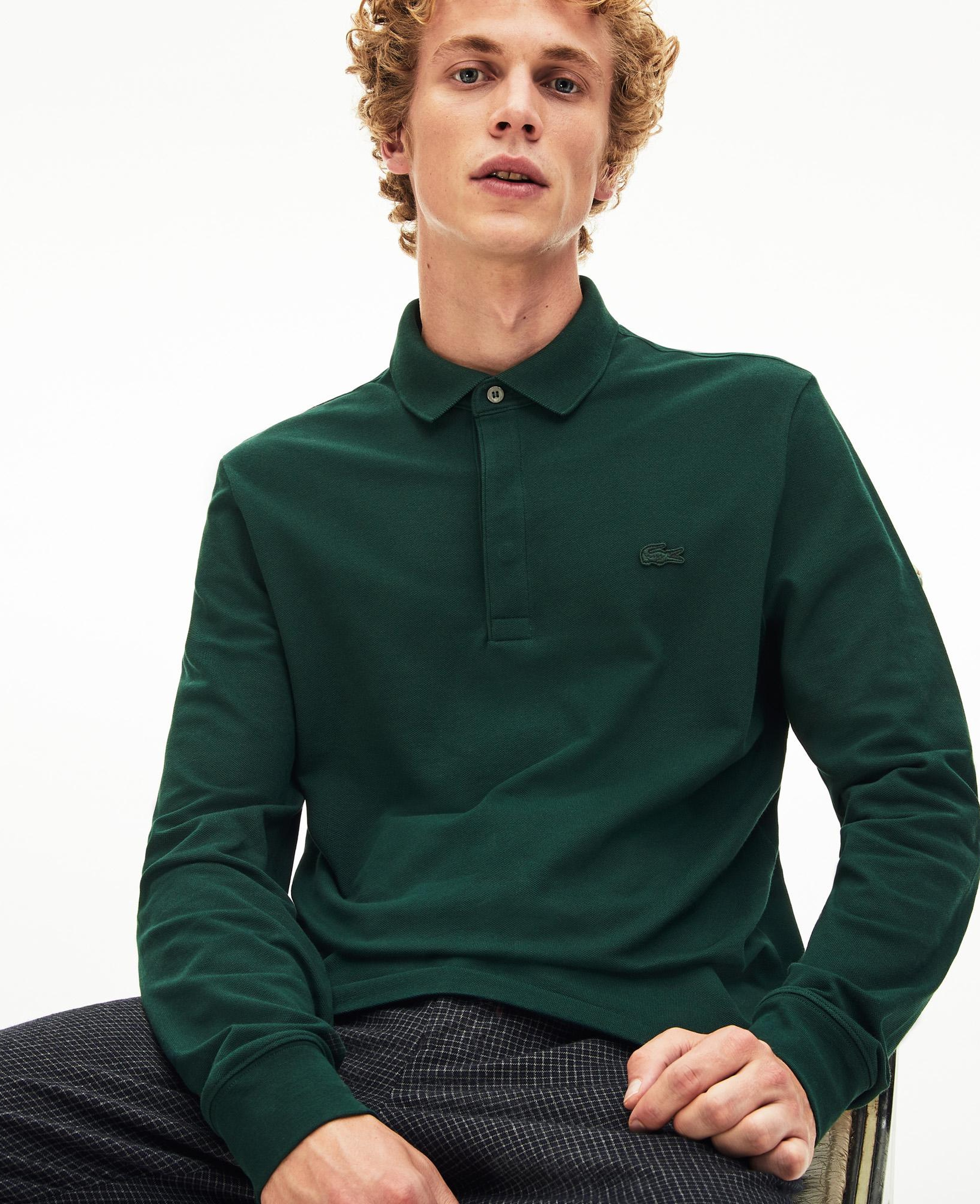 Lacoste Erkek Regular Fit Uzun Kollu Koyu Gri Paris Polo