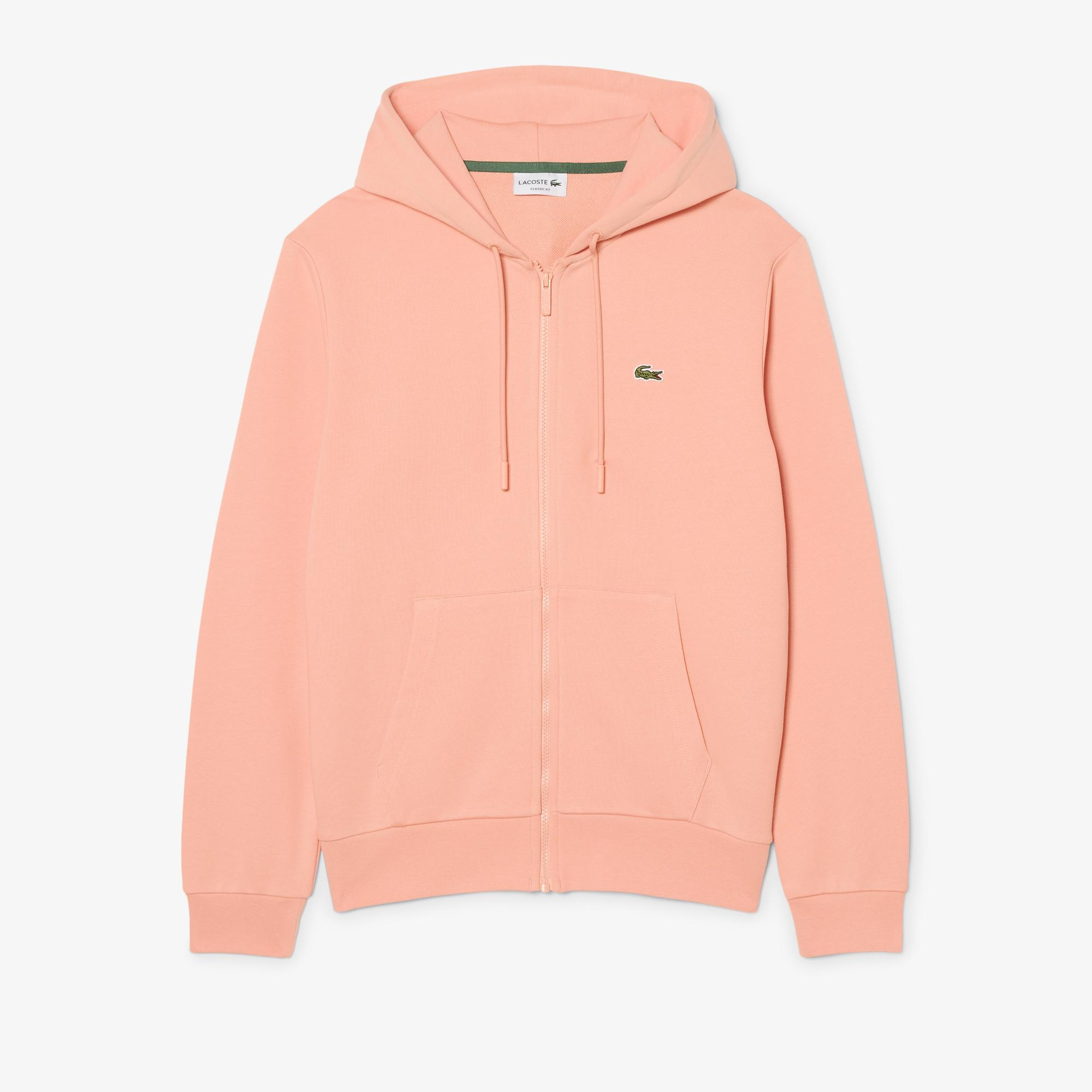 Erkek Classic Fit Kapüşonlu Pembe Sweatshirt