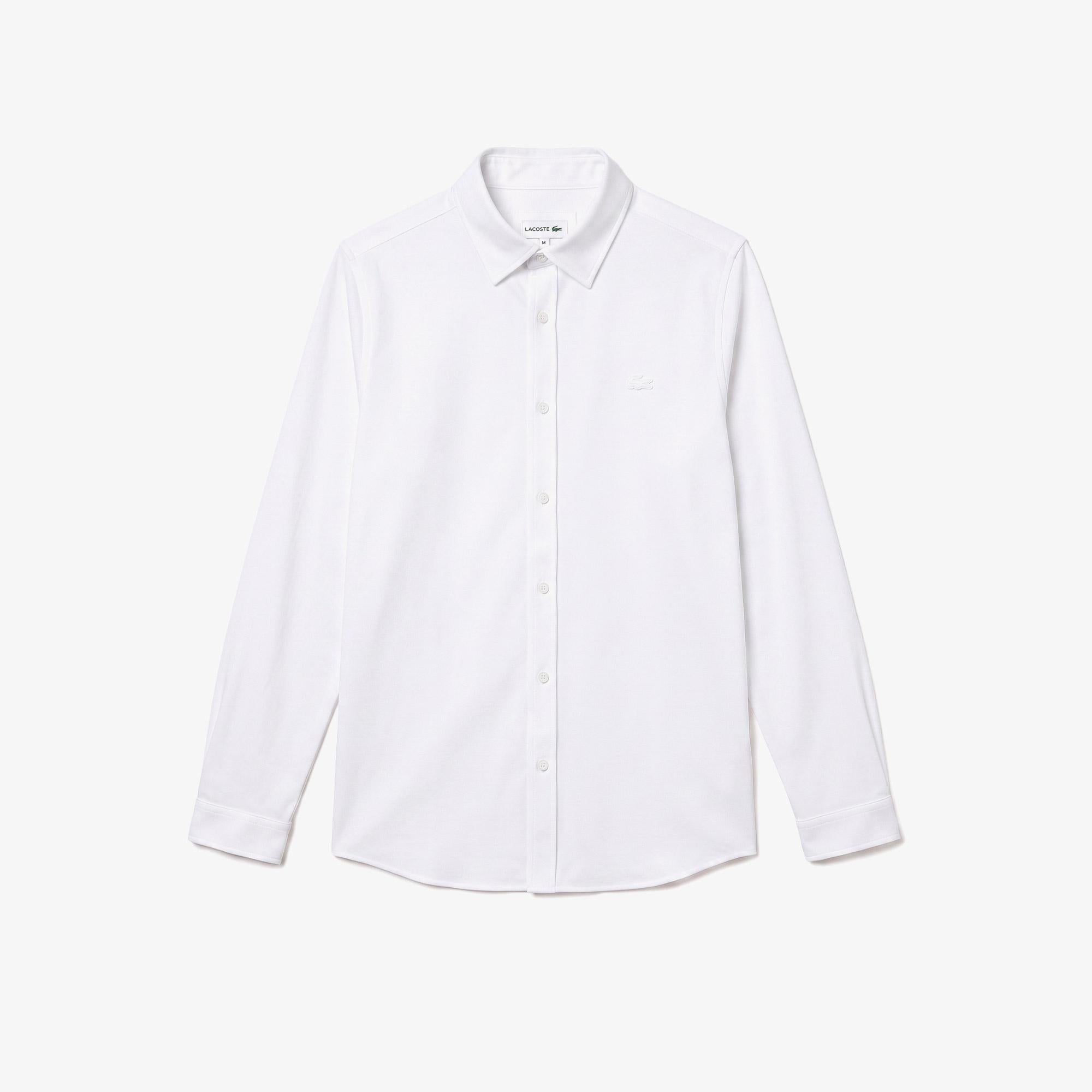 Erkek Slim Fit Beyaz Gömlek