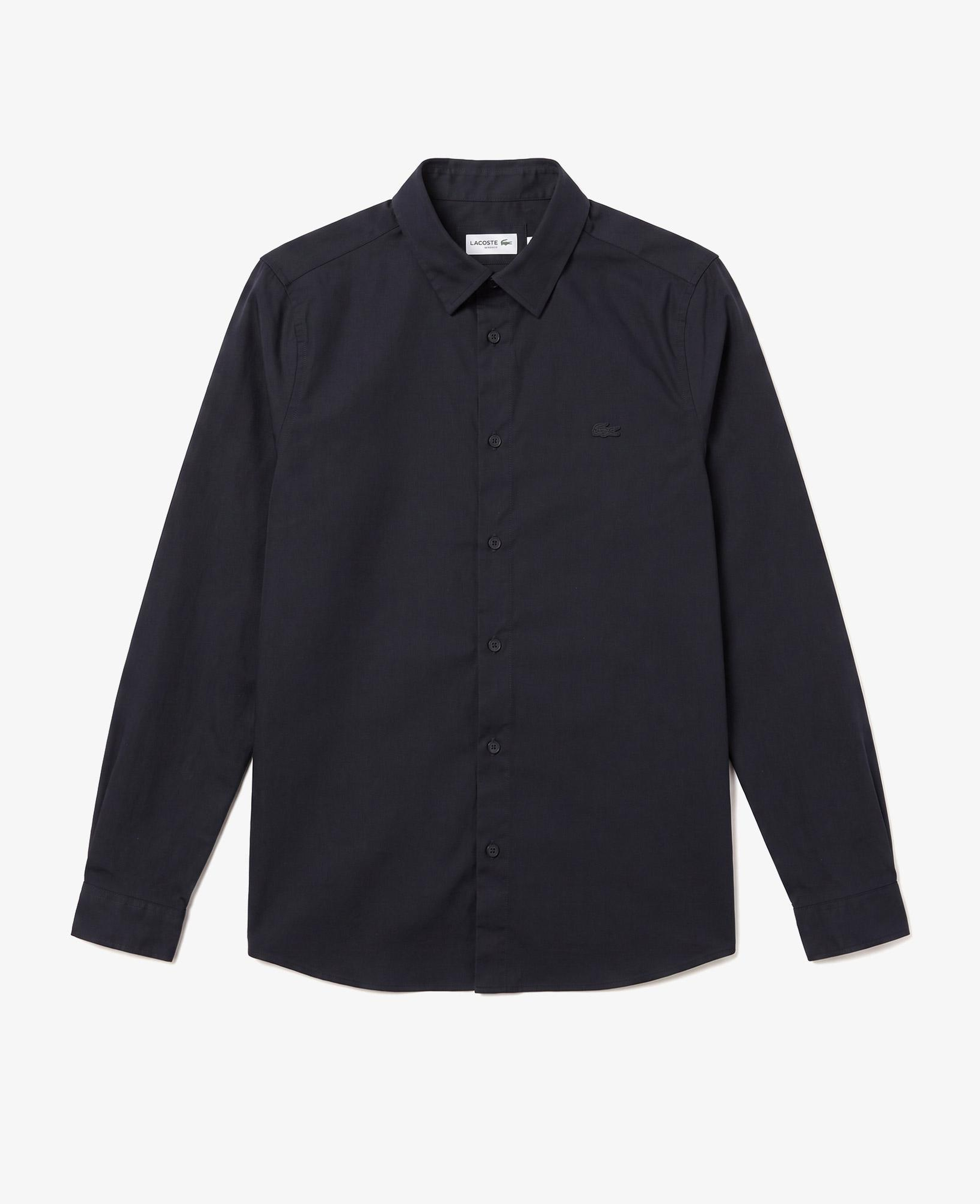 Erkek Slim Fit Siyah Gömlek