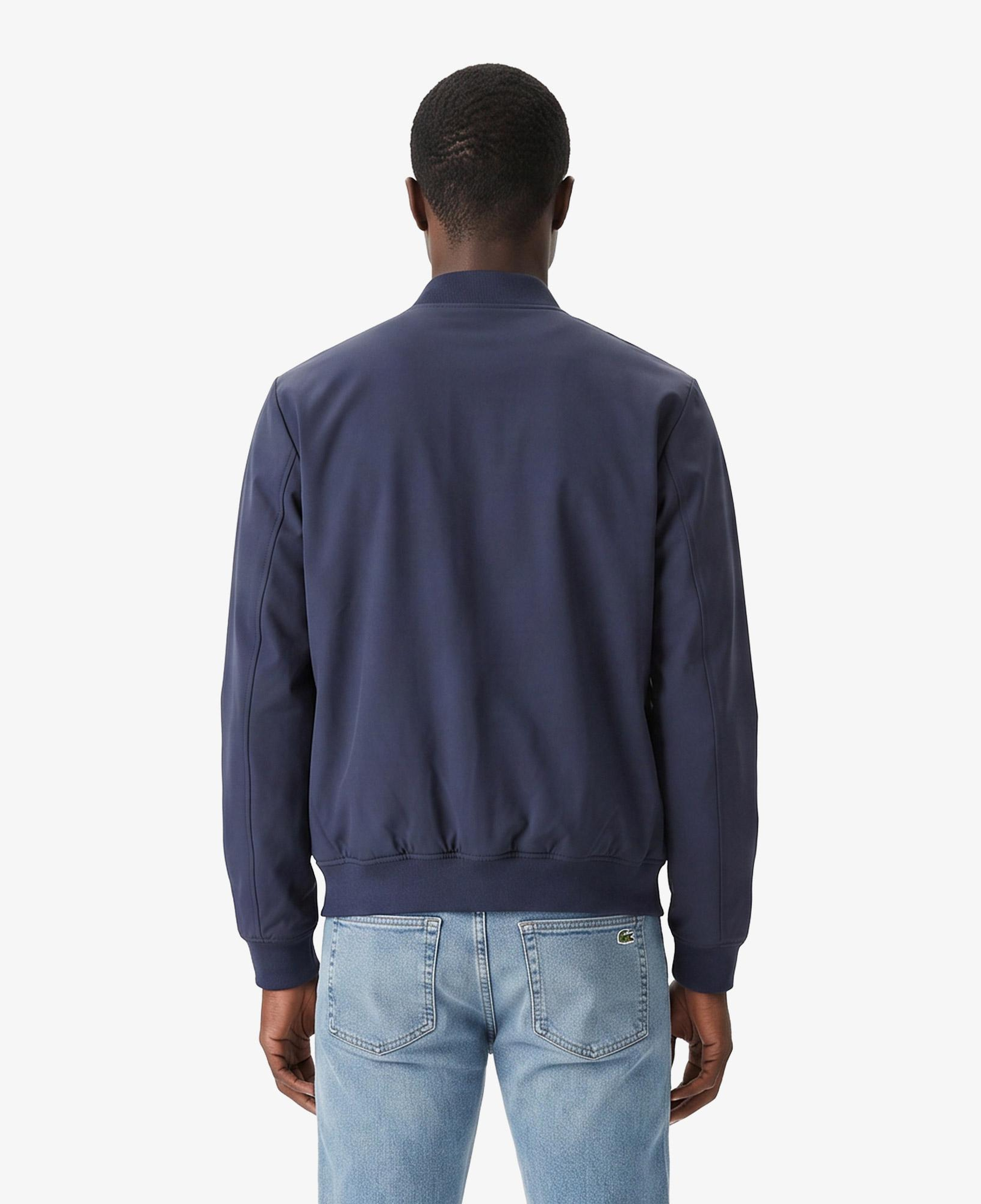 Erkek Regular Fit Hakim Yaka Lacivert Bomber Ceket