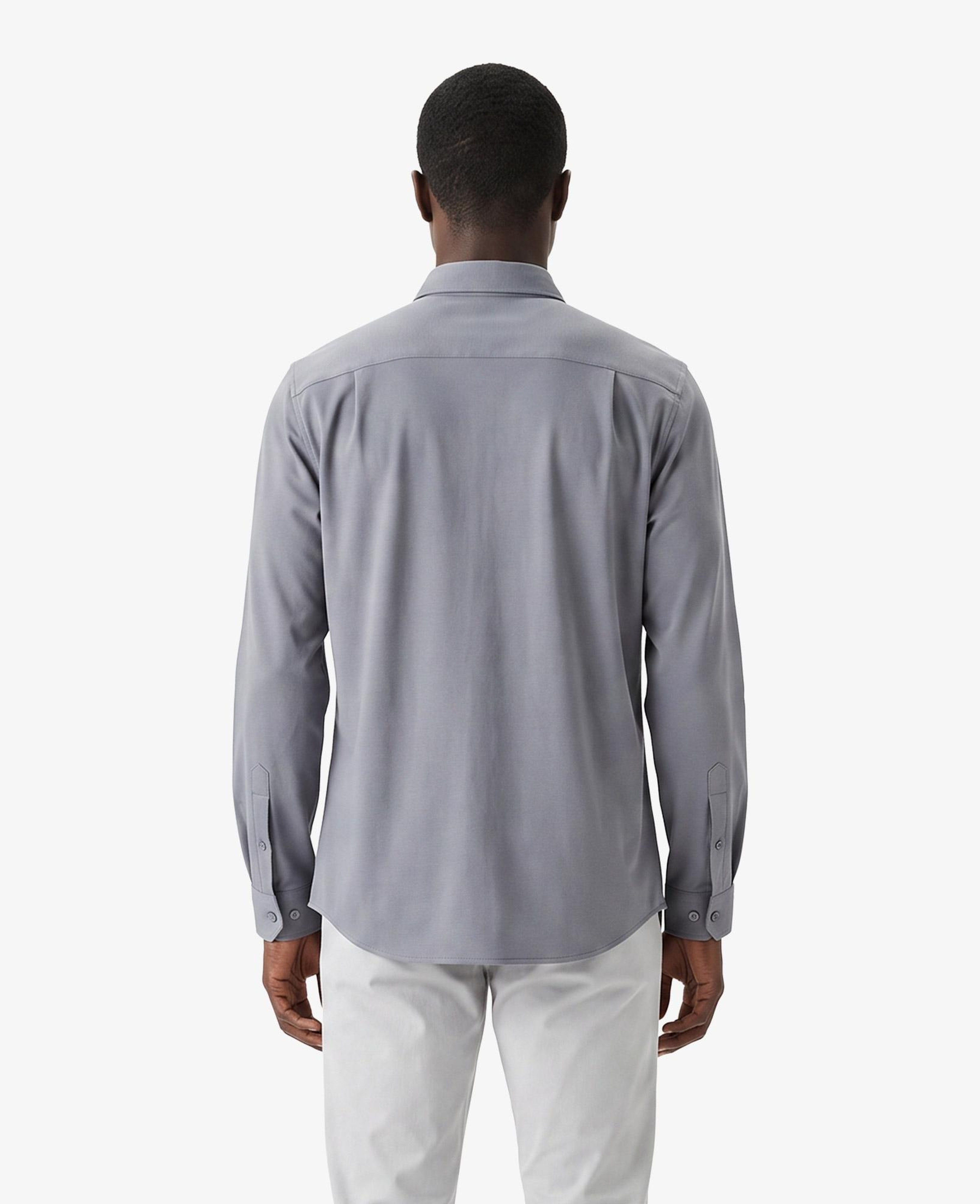 Erkek Slim Fit Koyu Gri Gömlek