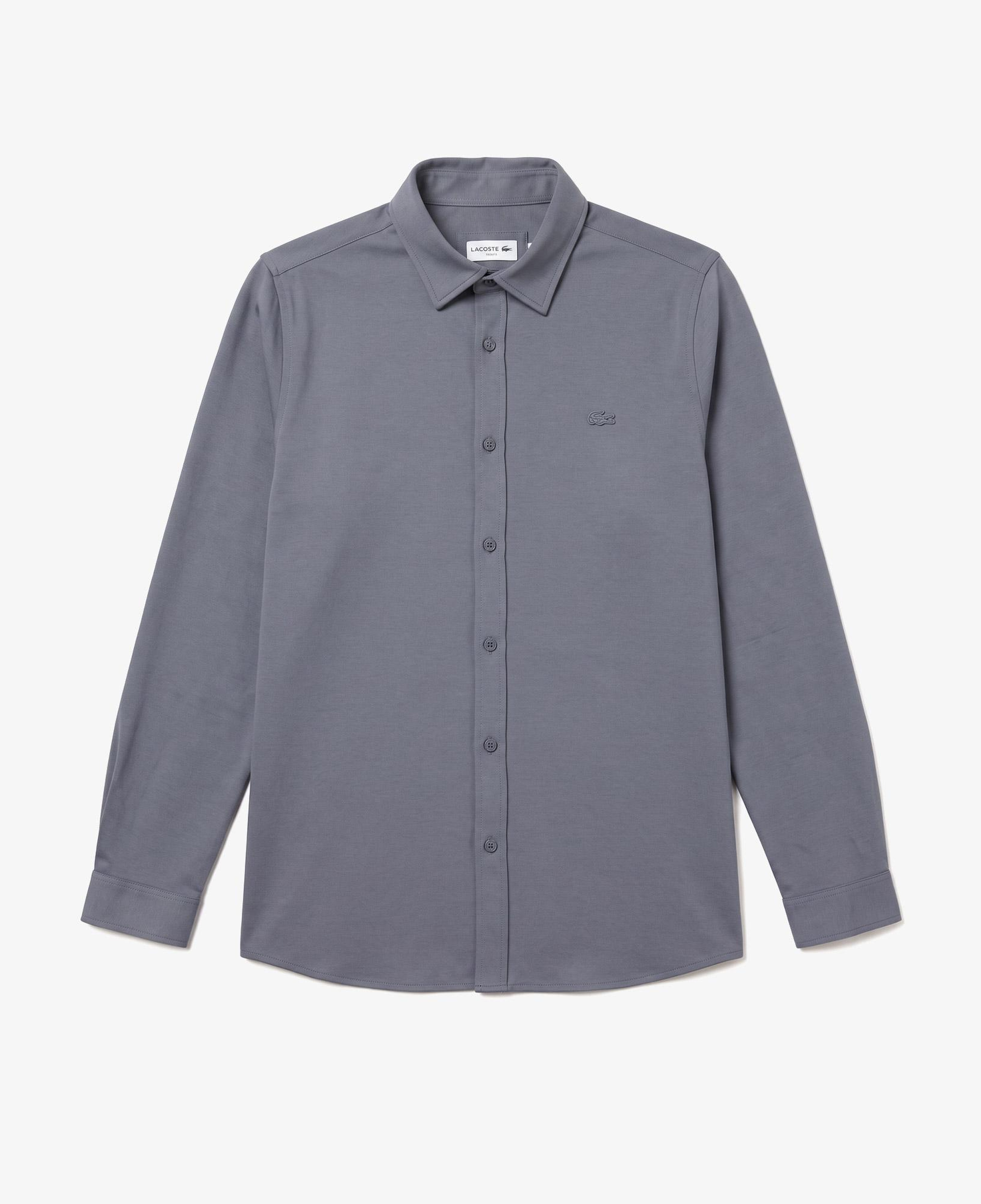 Erkek Slim Fit Koyu Gri Gömlek