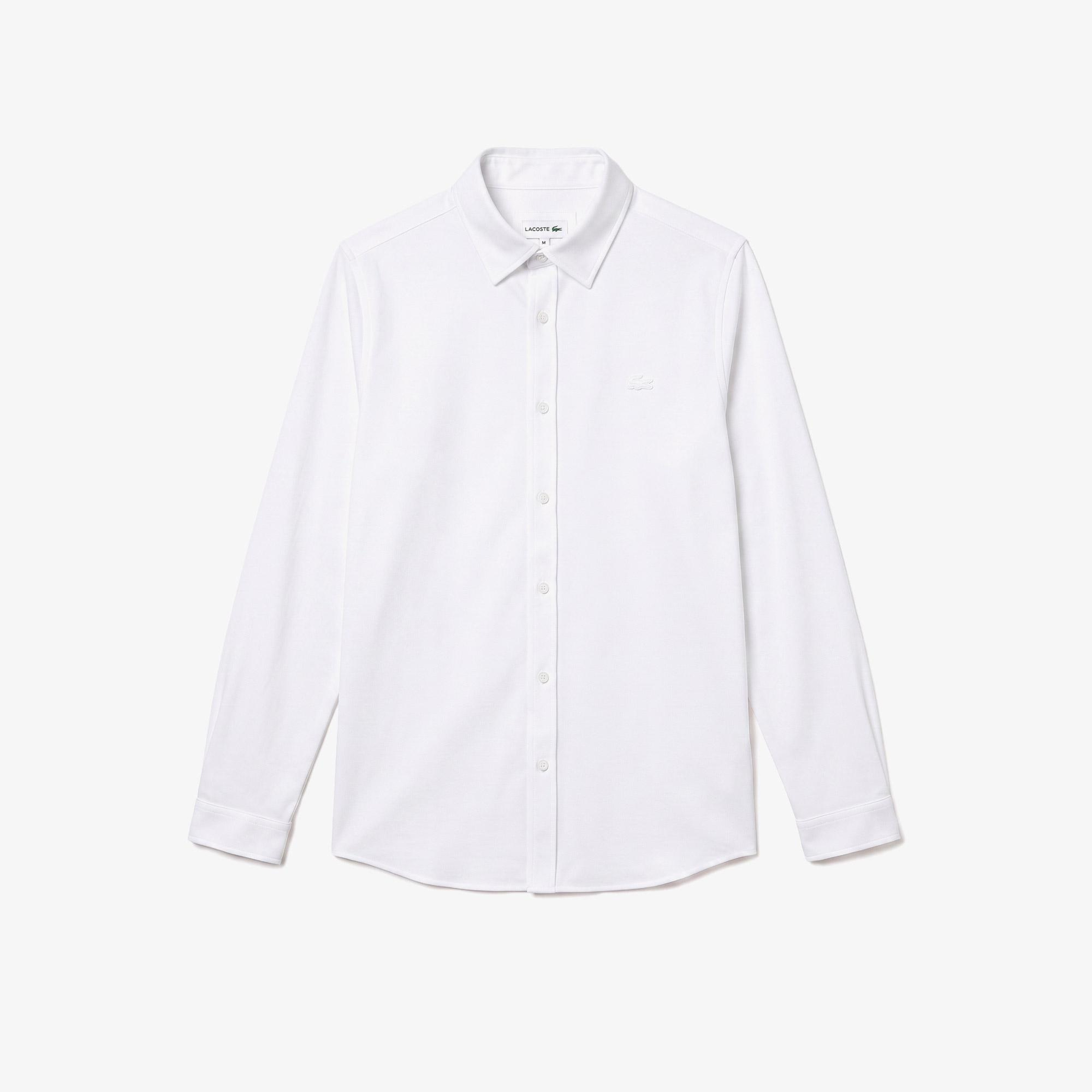 Erkek Slim Fit Beyaz Gömlek