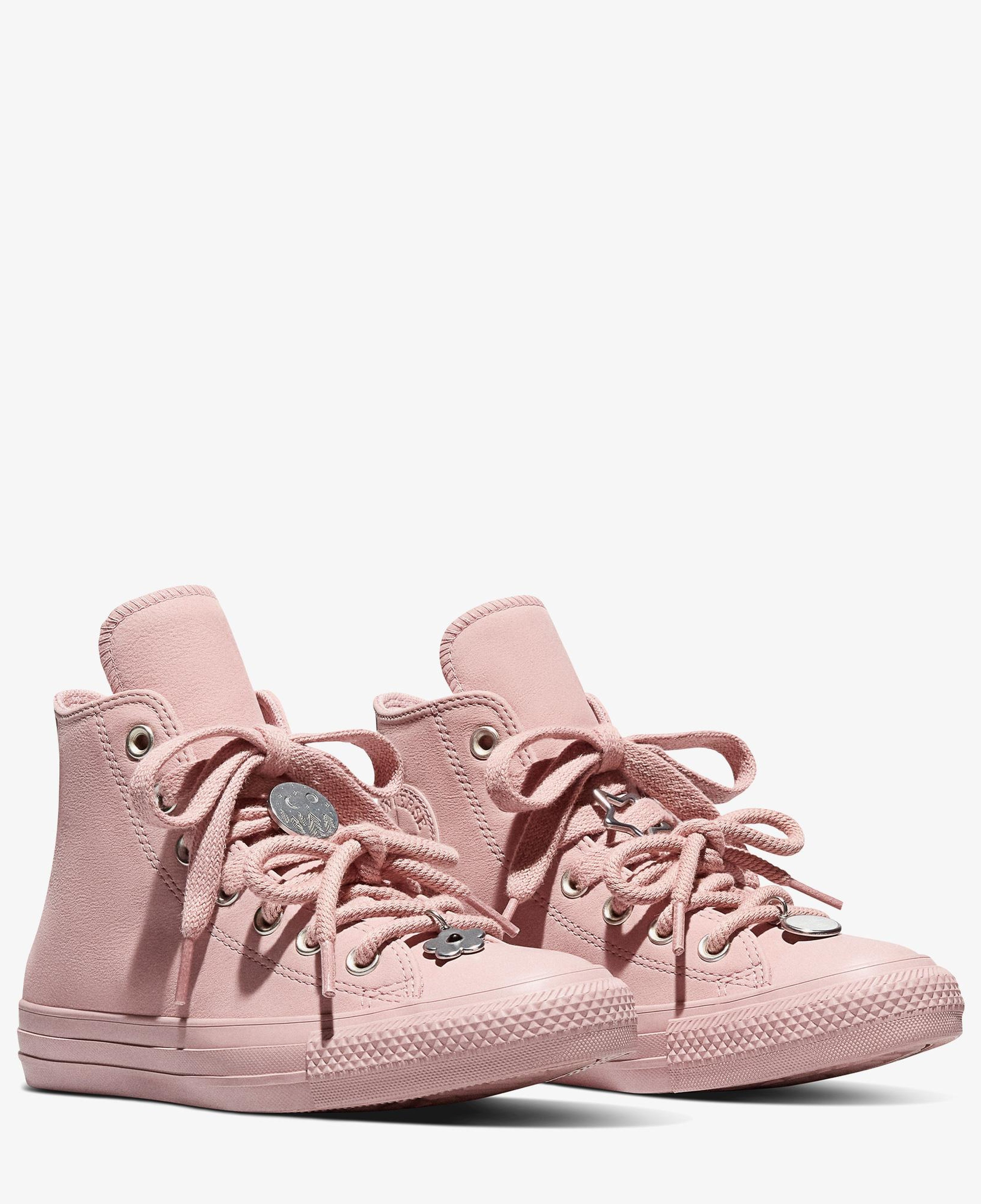 Converse Chuck Taylor All Star Unisex Nubuk Pembe Sneaker