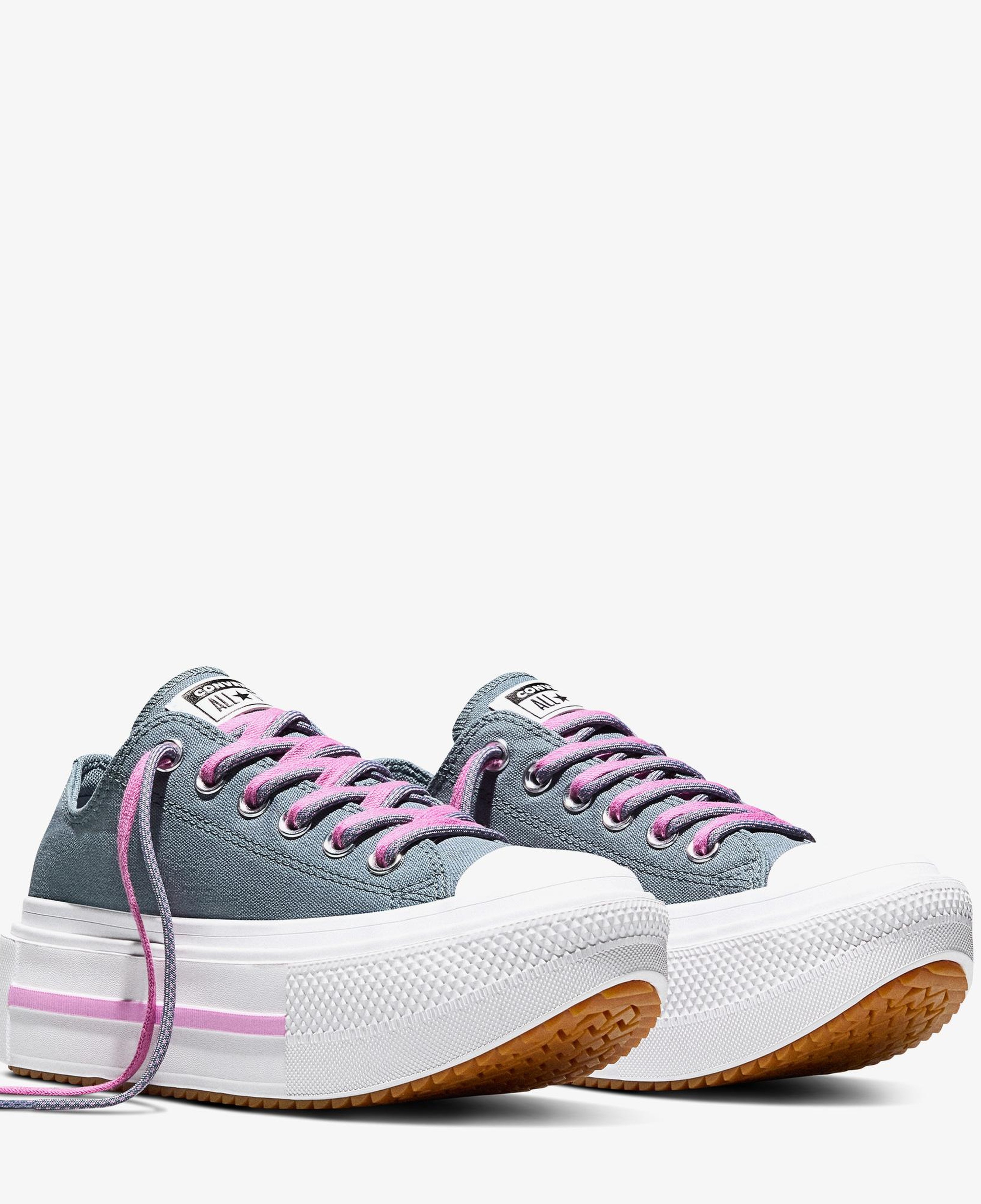 Converse Chuck Taylor All Star Double Stack Platform Gri Sneaker