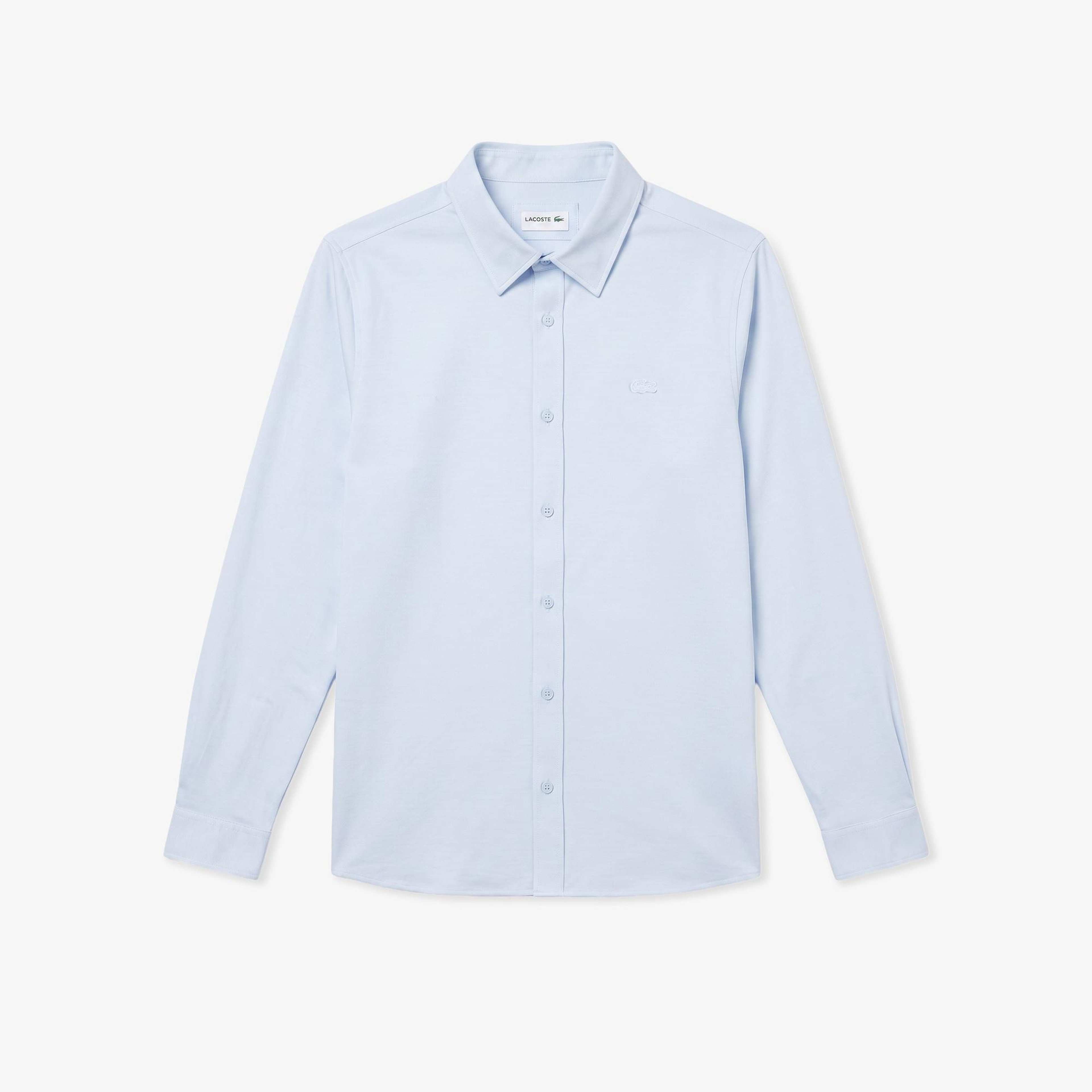Erkek Slim Fit Açık Mavi Gömlek