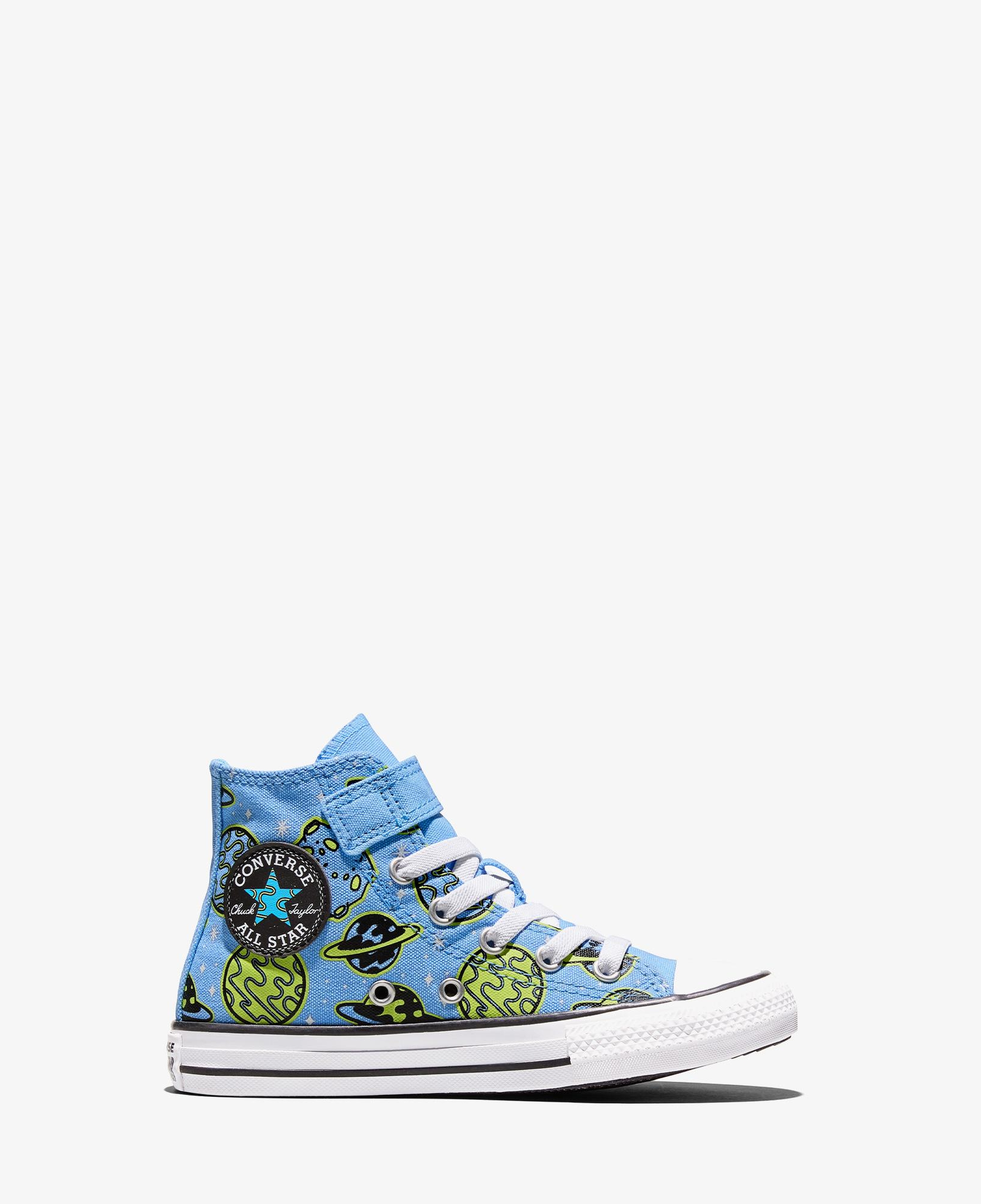 Converse Chuck Taylor All Star Çocuk Easy-On Baskılı Mavi Sneaker
