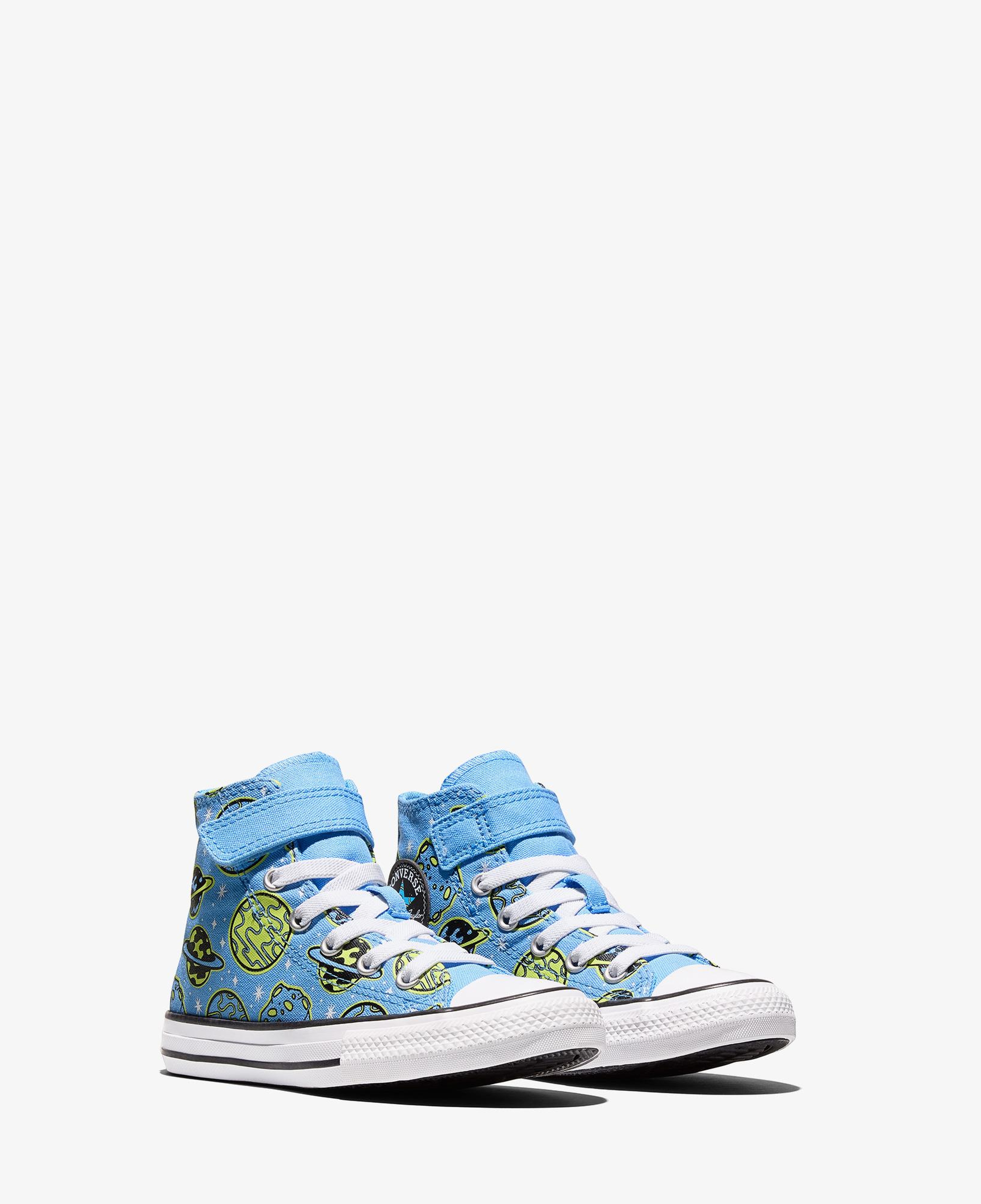 Converse Chuck Taylor All Star Çocuk Easy-On Baskılı Mavi Sneaker