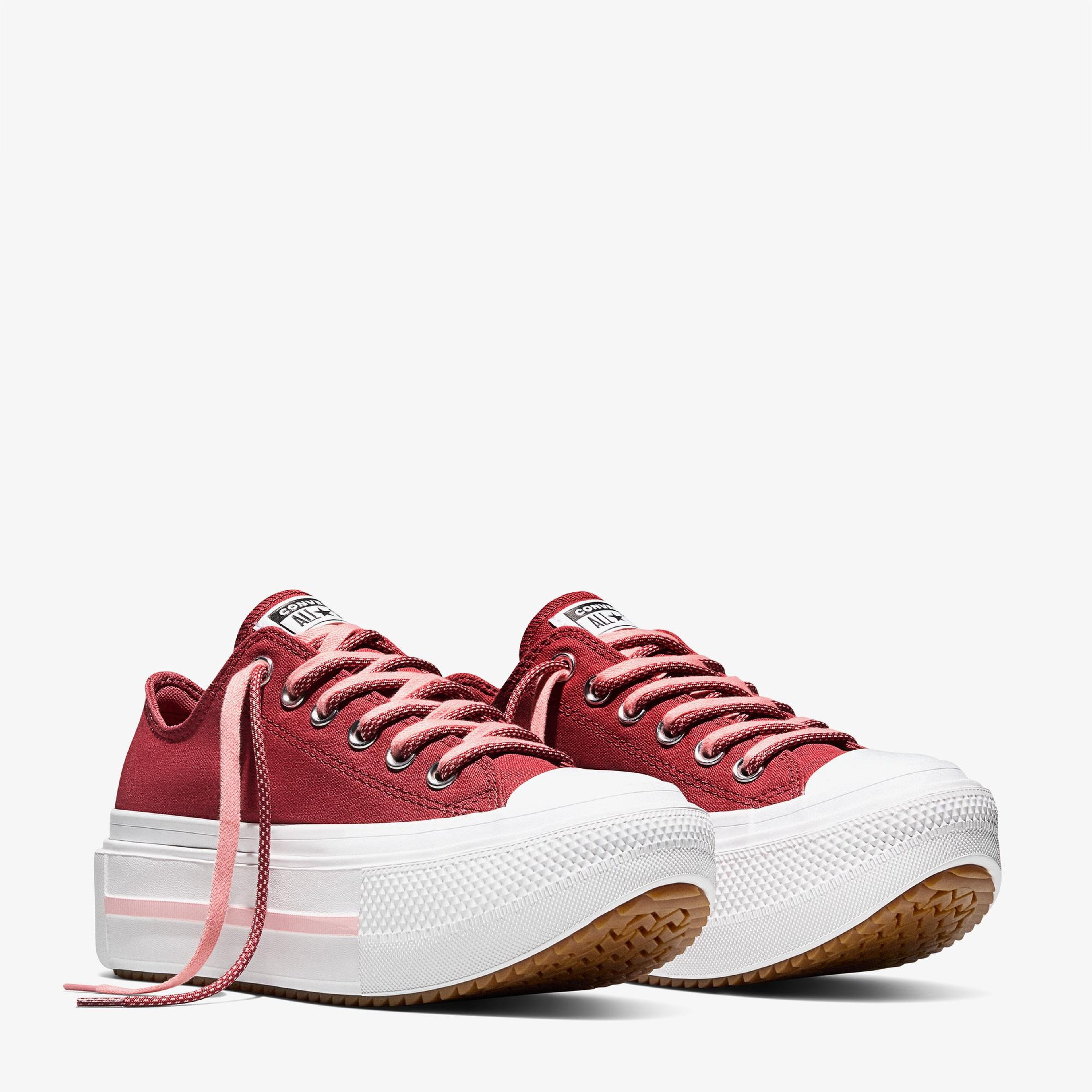 Converse Chuck Taylor All Star Double Stack Platform Pembe Sneaker