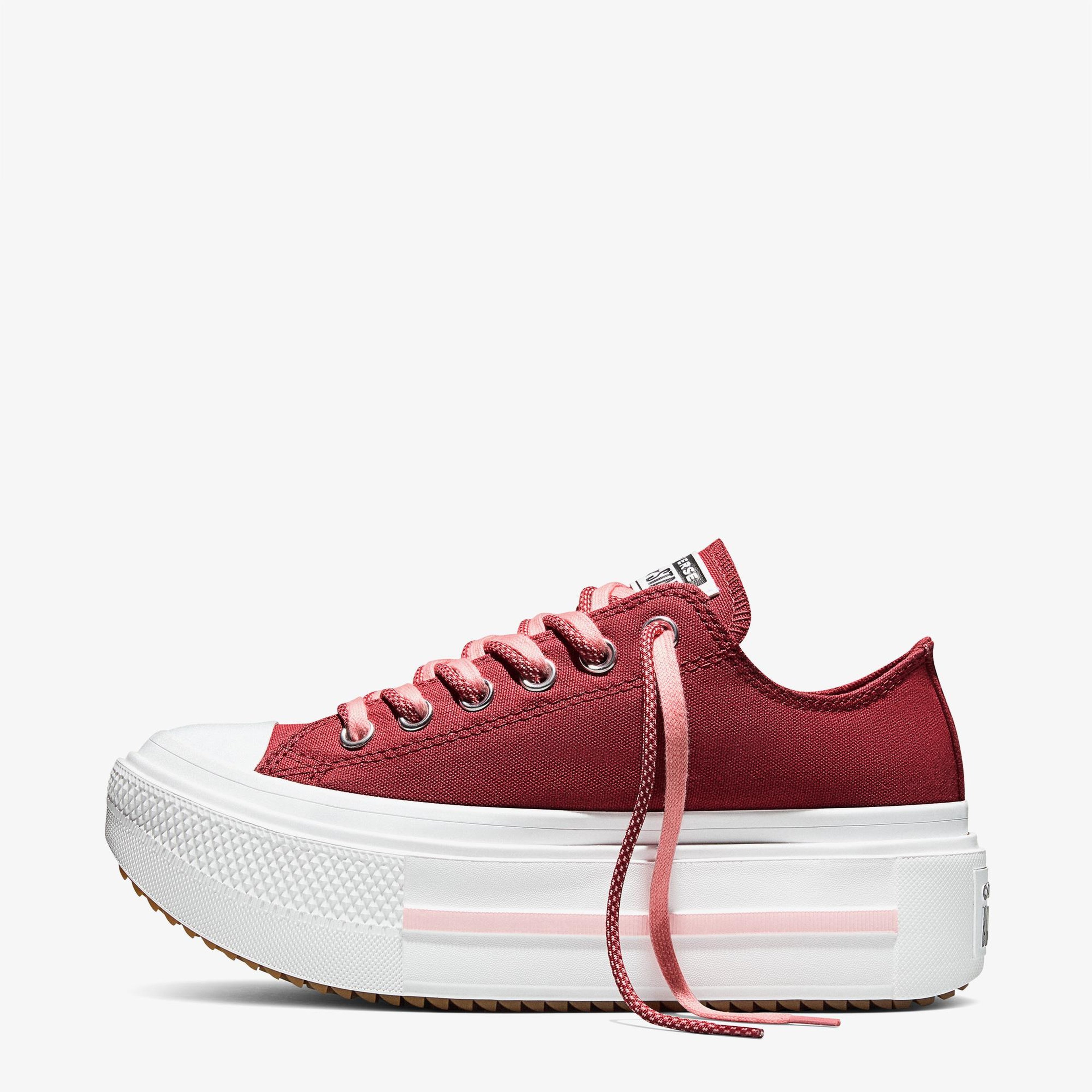 Converse Chuck Taylor All Star Double Stack Platform Pembe Sneaker