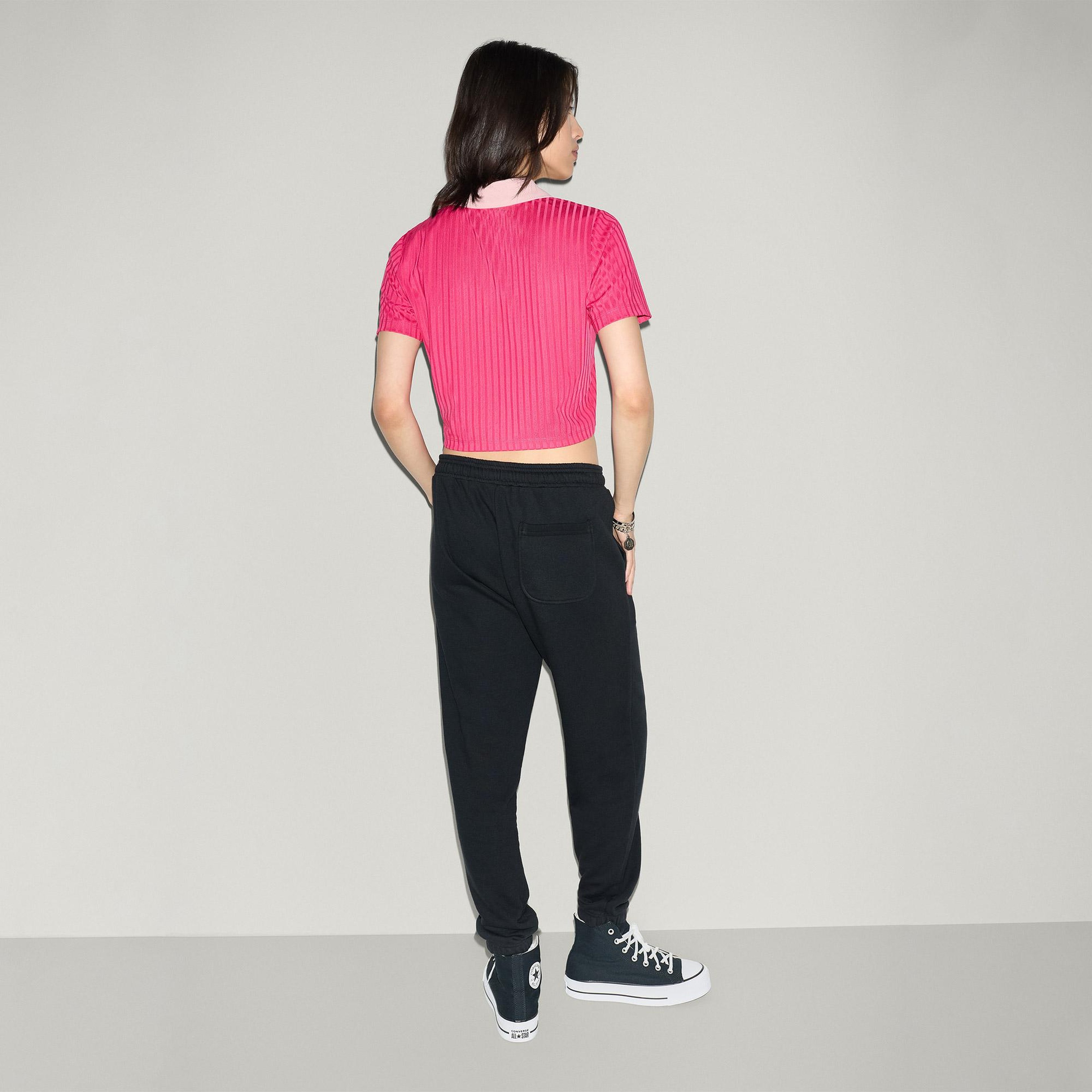 Converse Kadın Gri Polo Yaka T-Shirt