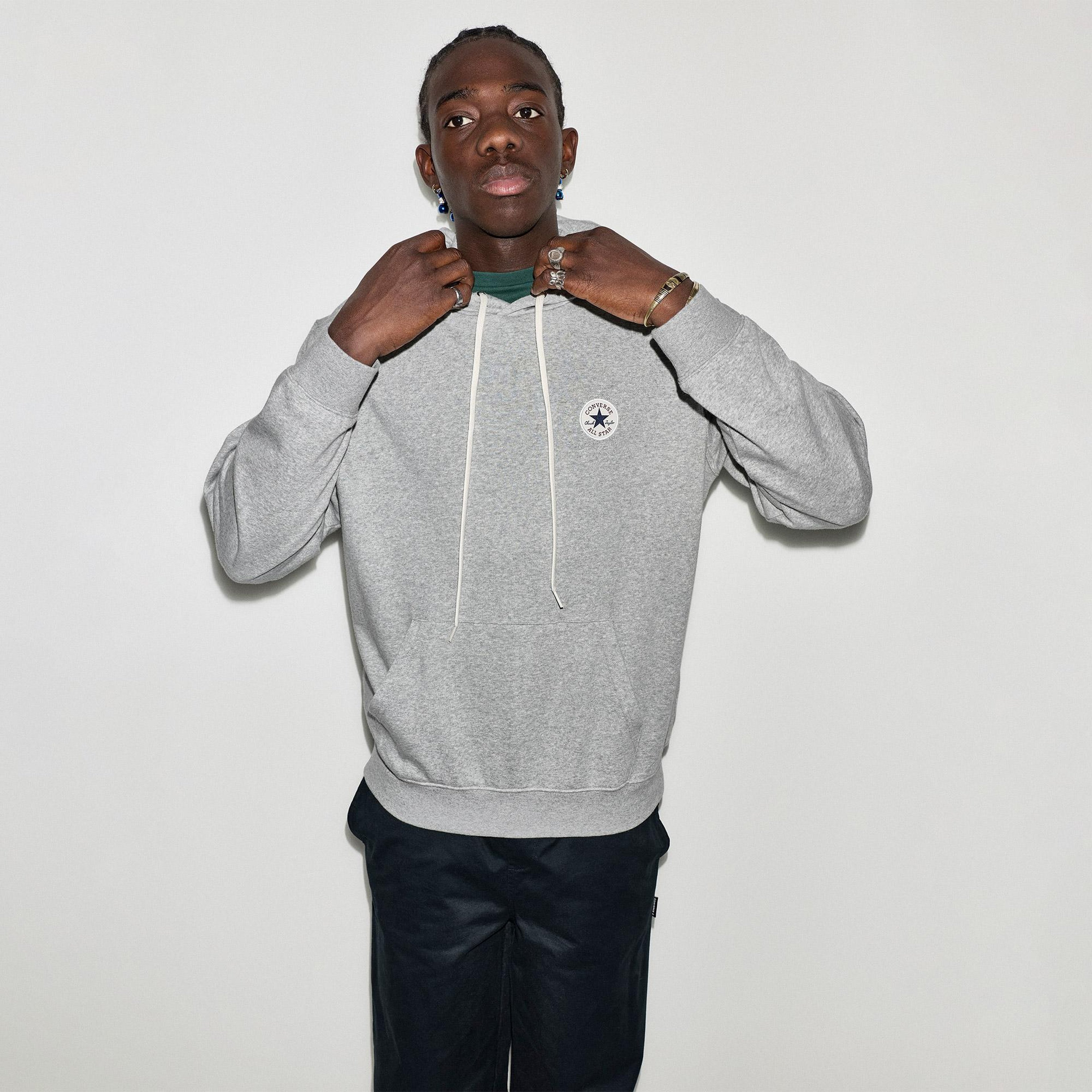 Converse Erkek Gri Sweatshirt