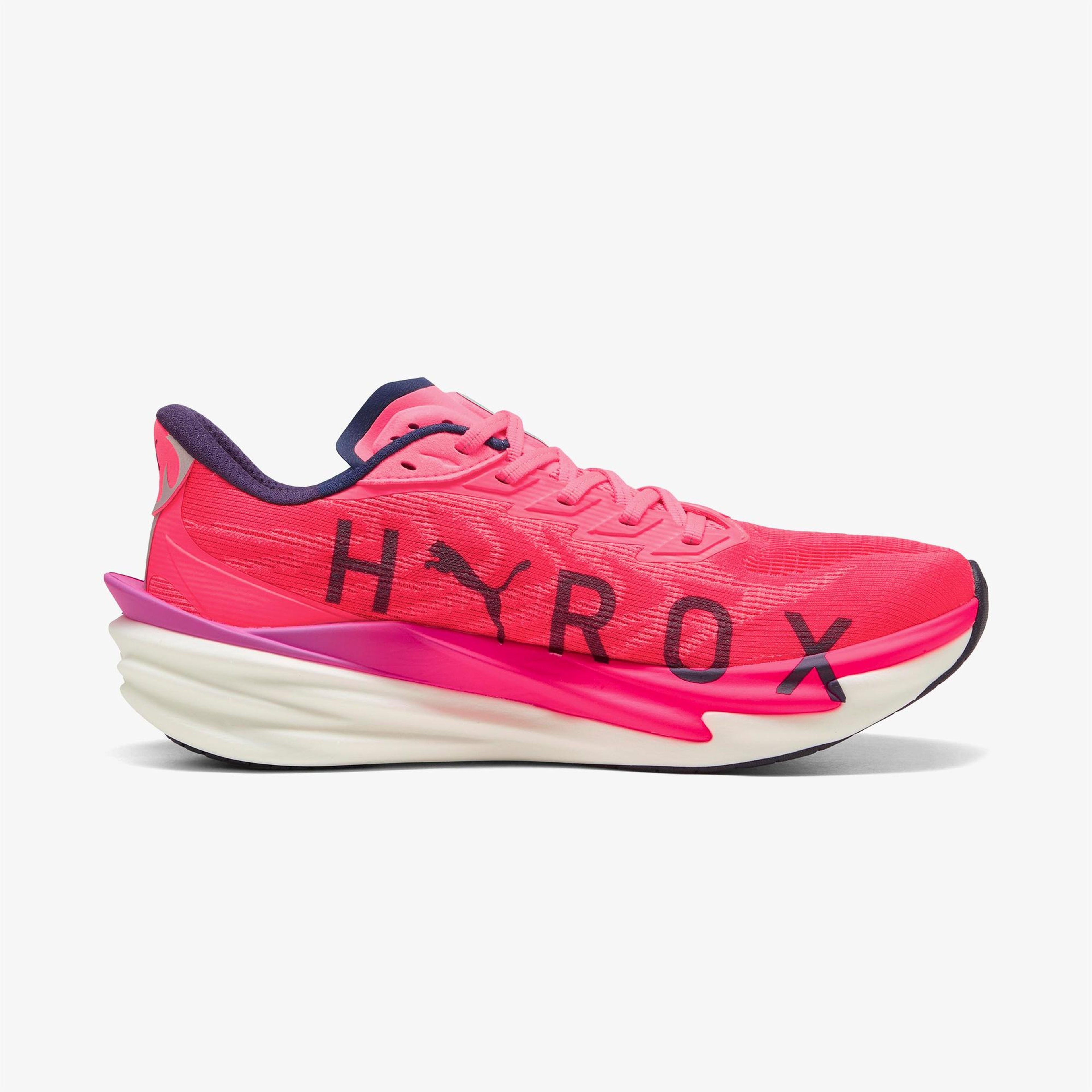 Puma Deviate Nitro 4 x Hyrox Erkek Beyaz Koşu Ayakkabısı