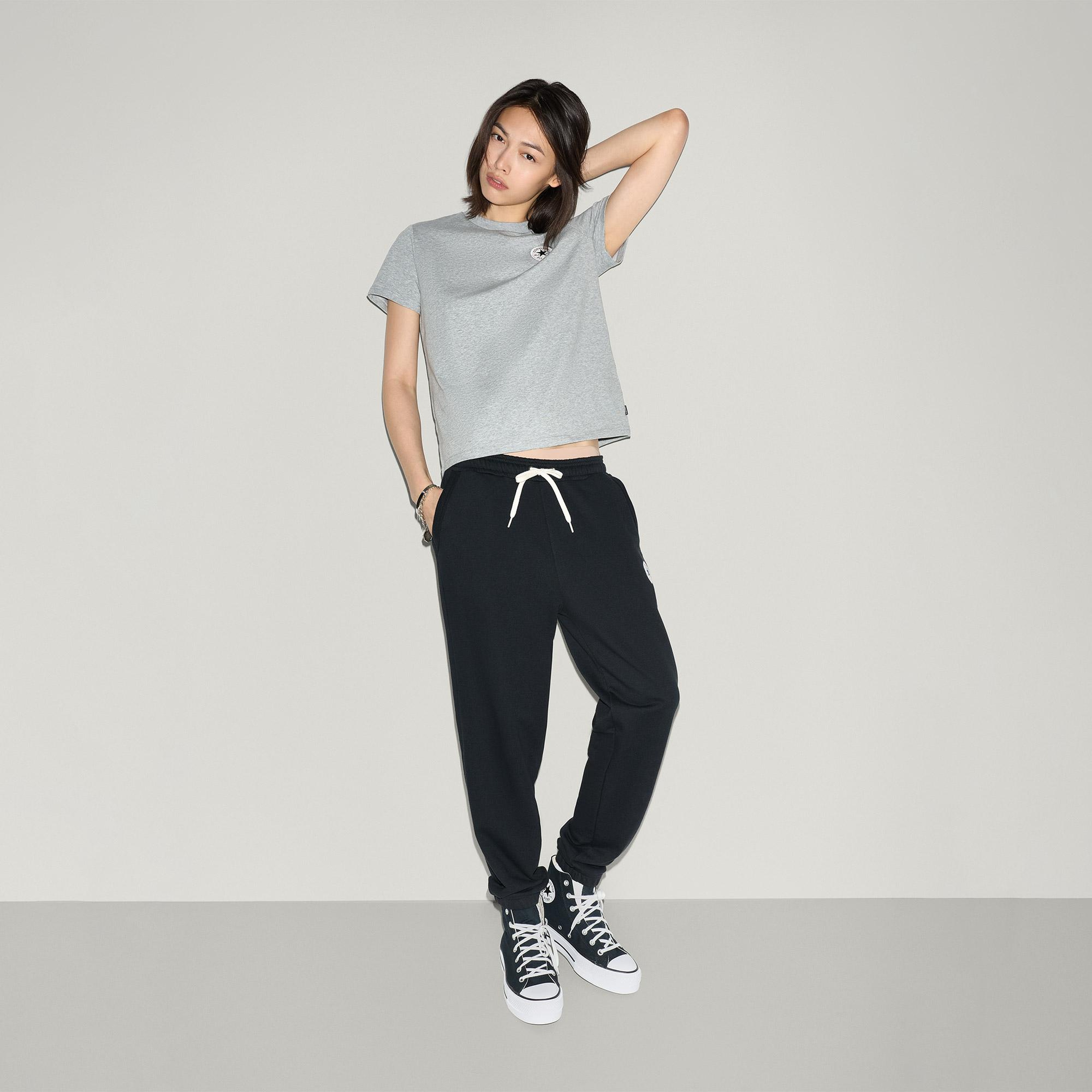 Converse Kadın Gri T-Shirt