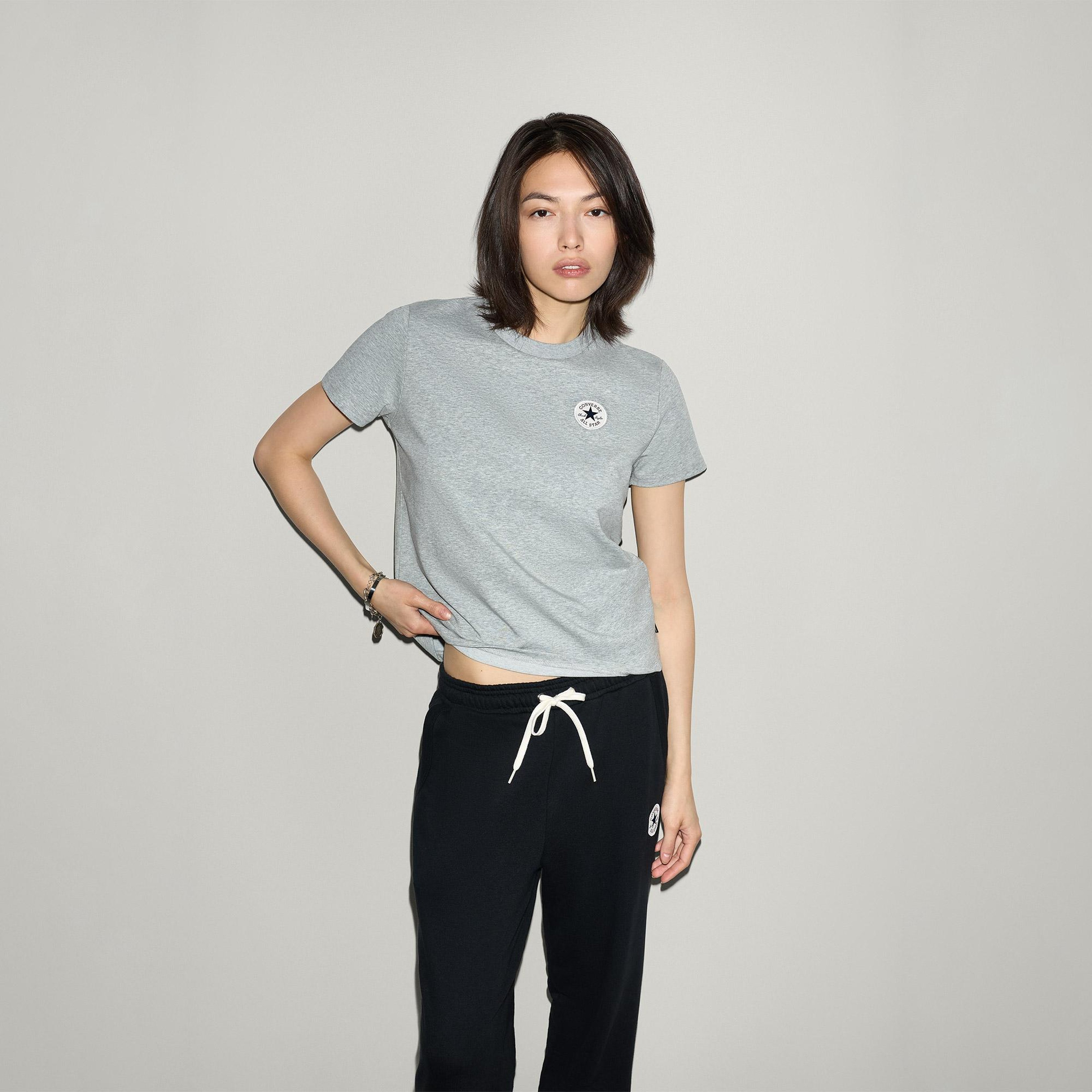 Converse Kadın Gri T-Shirt
