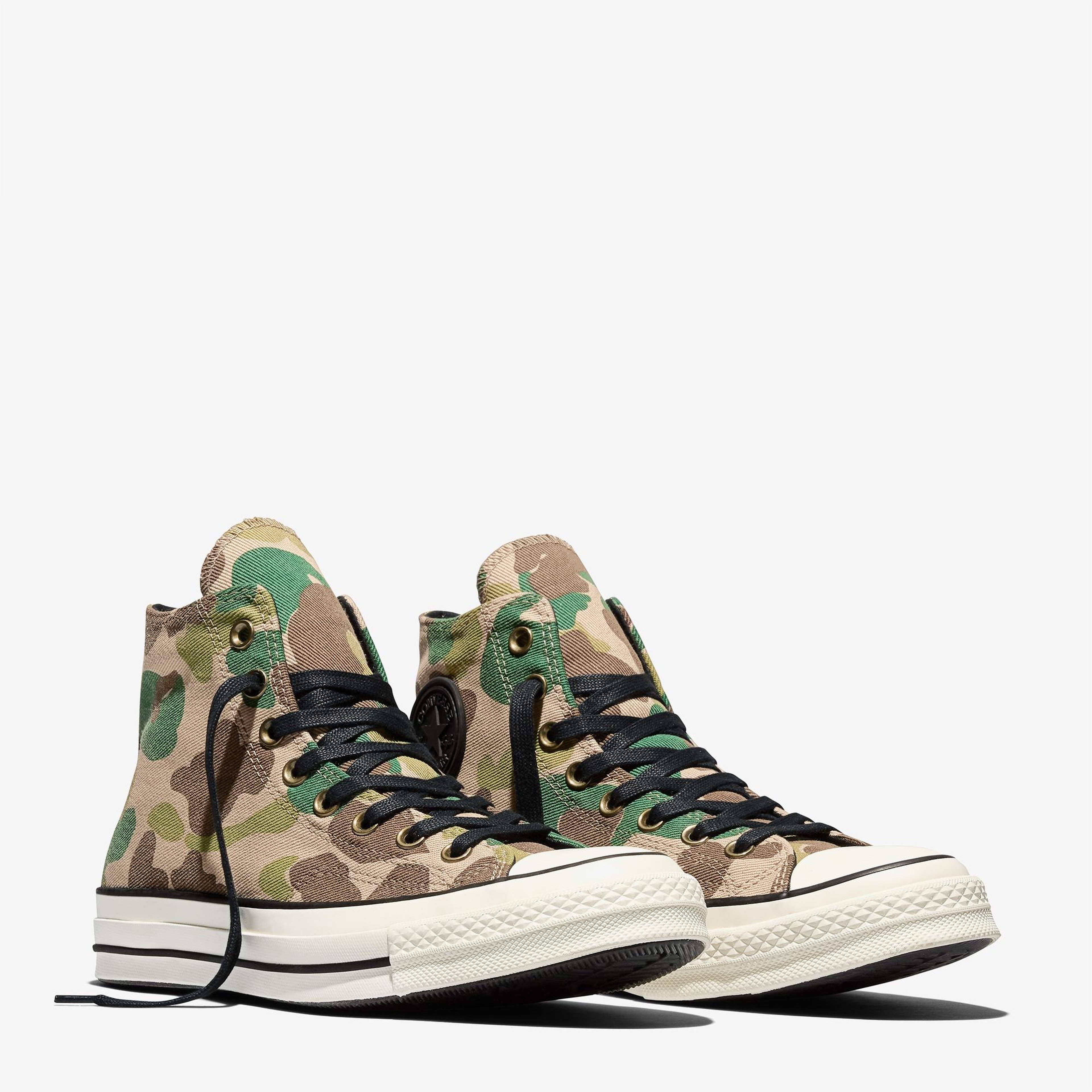 Converse Chuck 70 Unisex Desenli Yeşil Sneaker