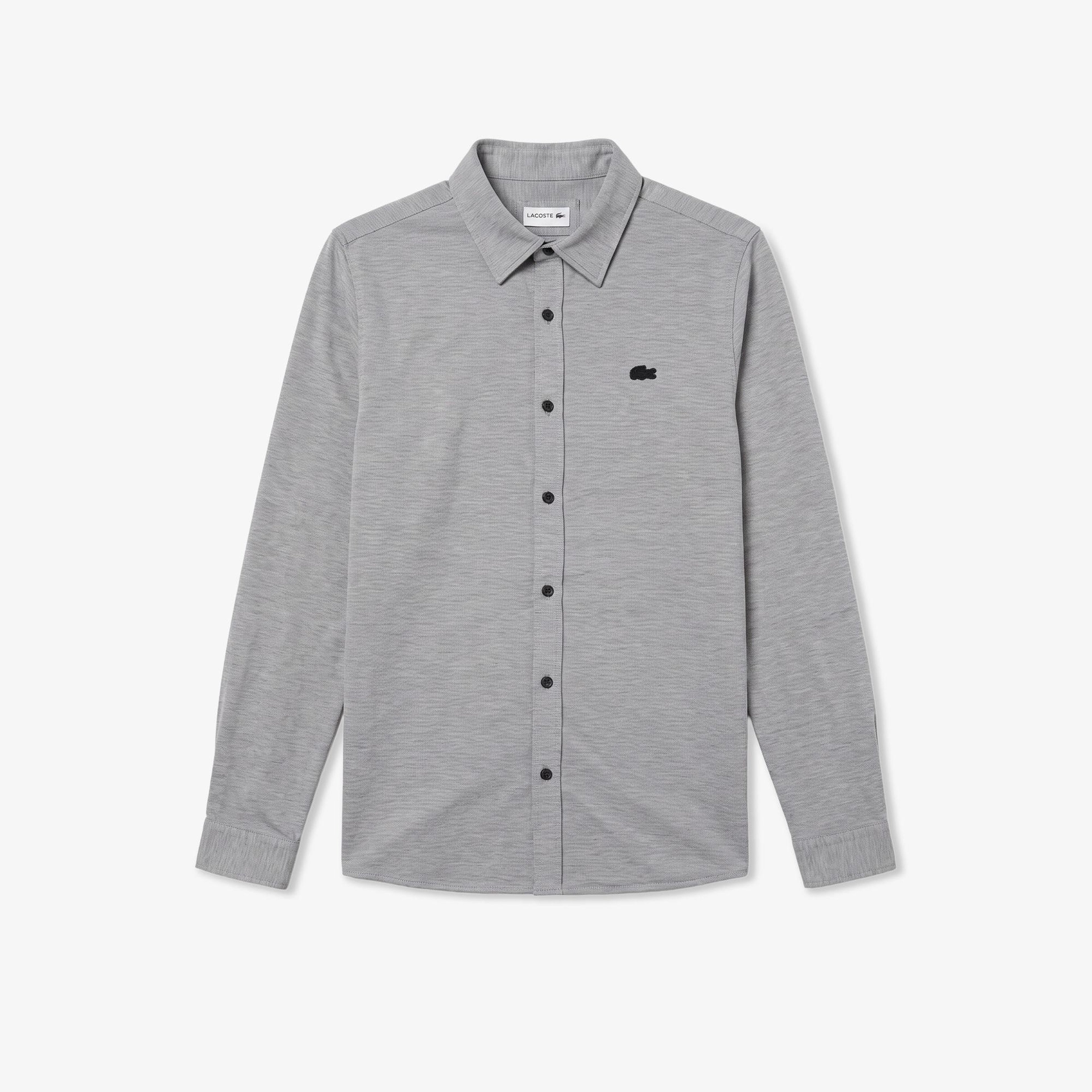 Erkek Slim Fit Gri Gömlek