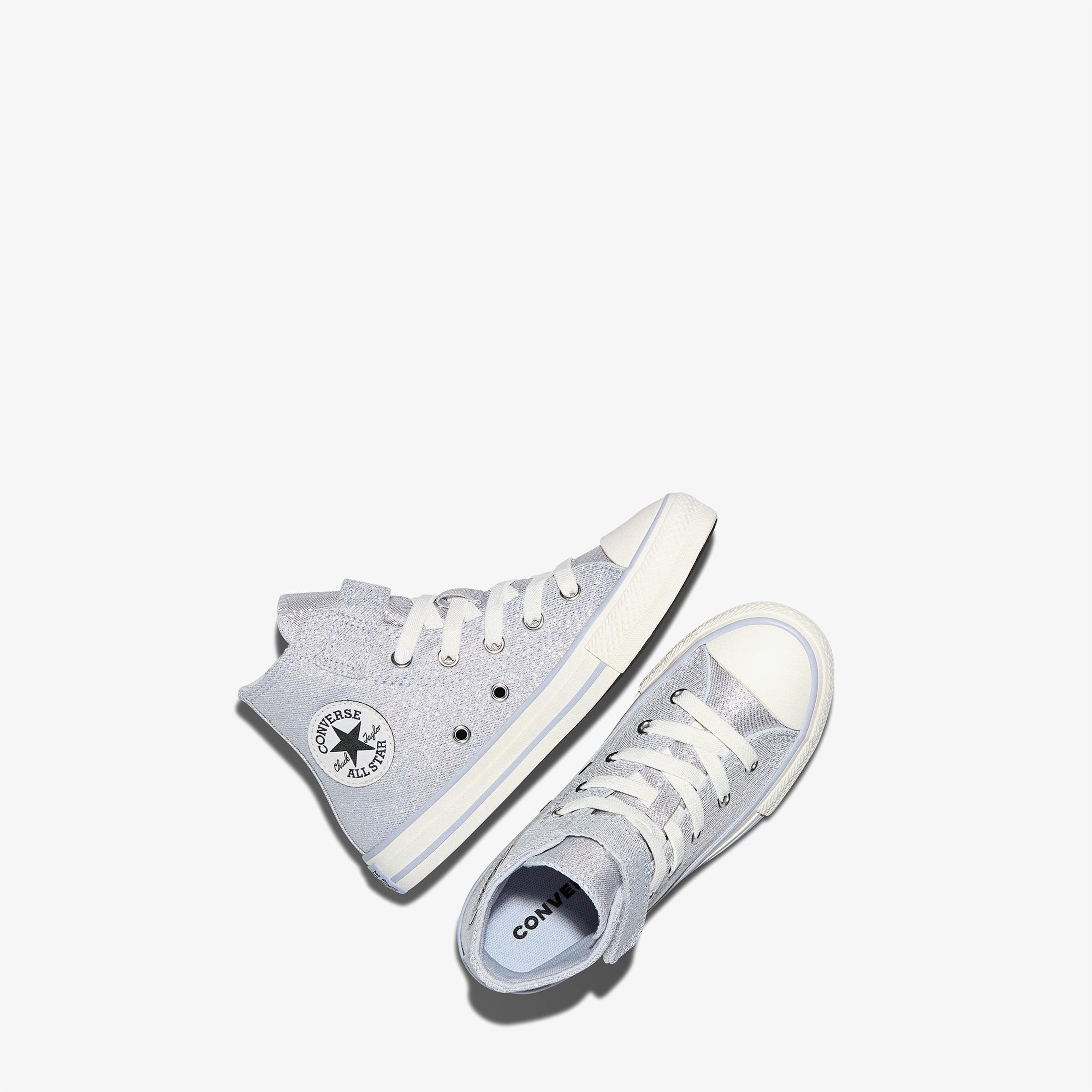 Converse Chuck Taylor All Star Çocuk Easy-On Simli Lila Sneaker